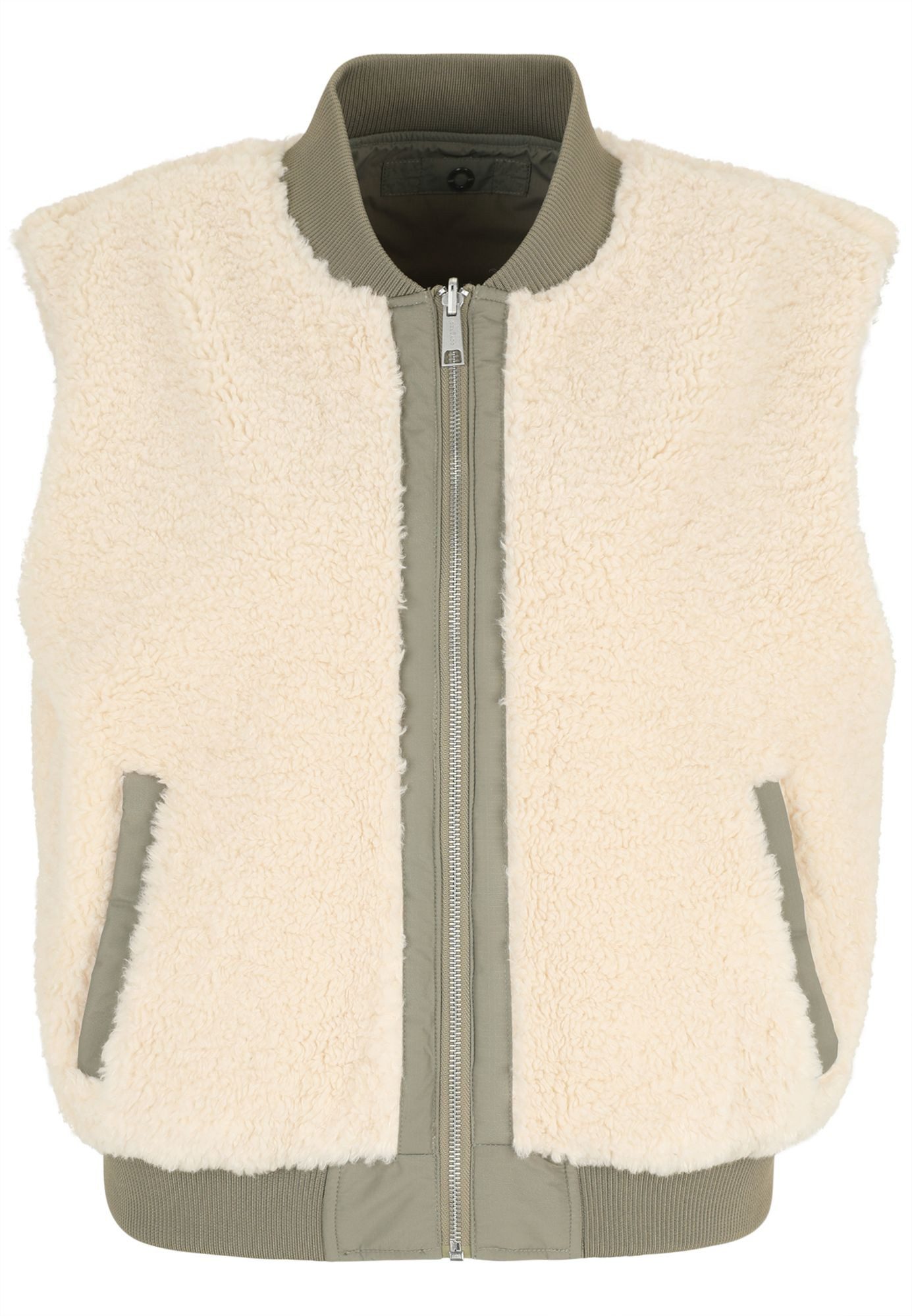 COVERED Plüschweste Terry L70053CO Wendeweste: Teddyfleece mit leichtem Rip günstig online kaufen