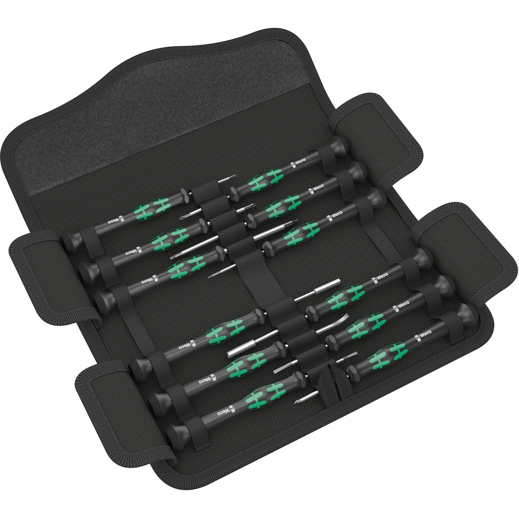 Wera Werkzeugset Wera Kraftform Kompakt Micro 12 ESD 1, (12-tlg)