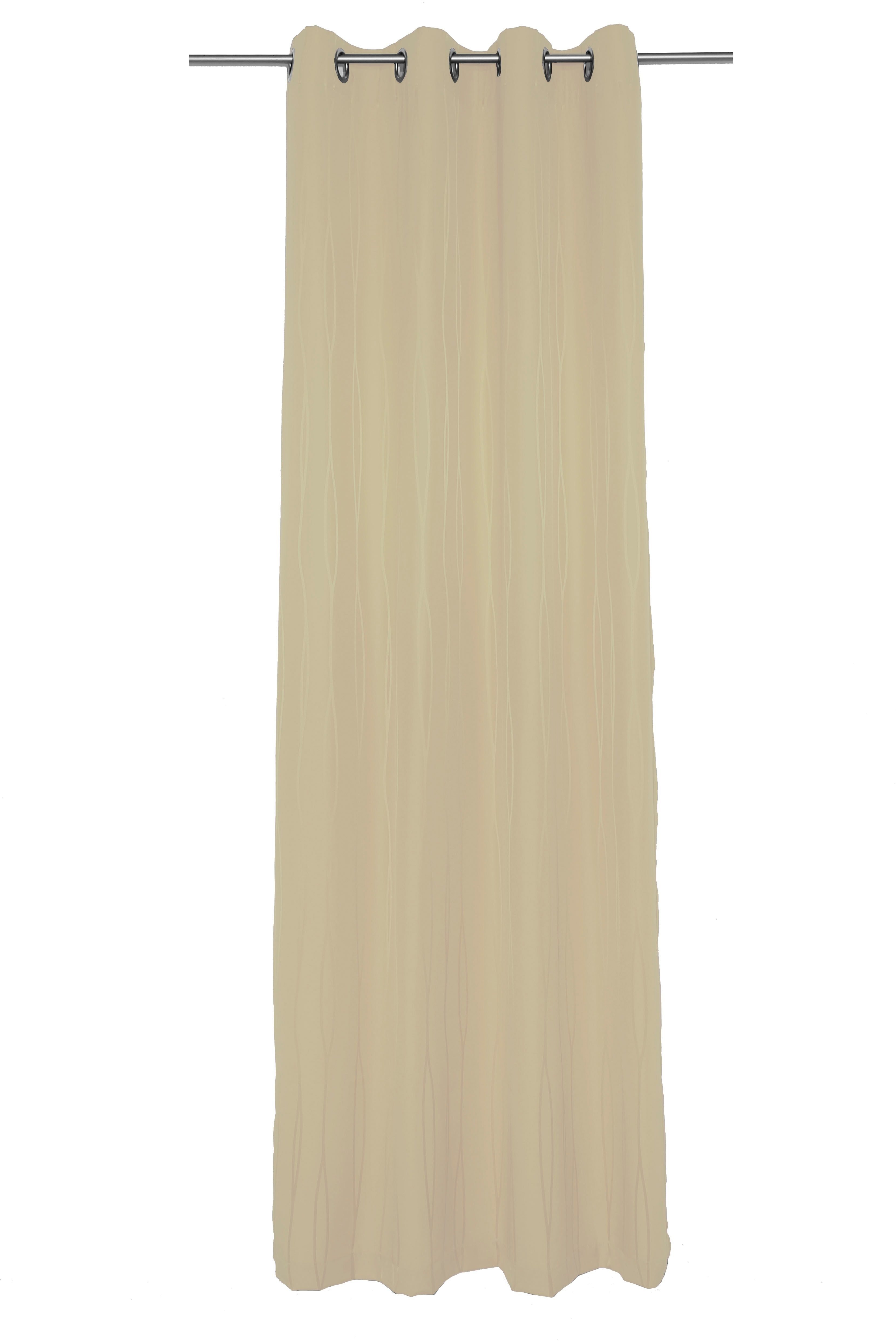 Wirth Vorhang LANGWASSER (1 St), Ösen, blickdicht, Jacquard