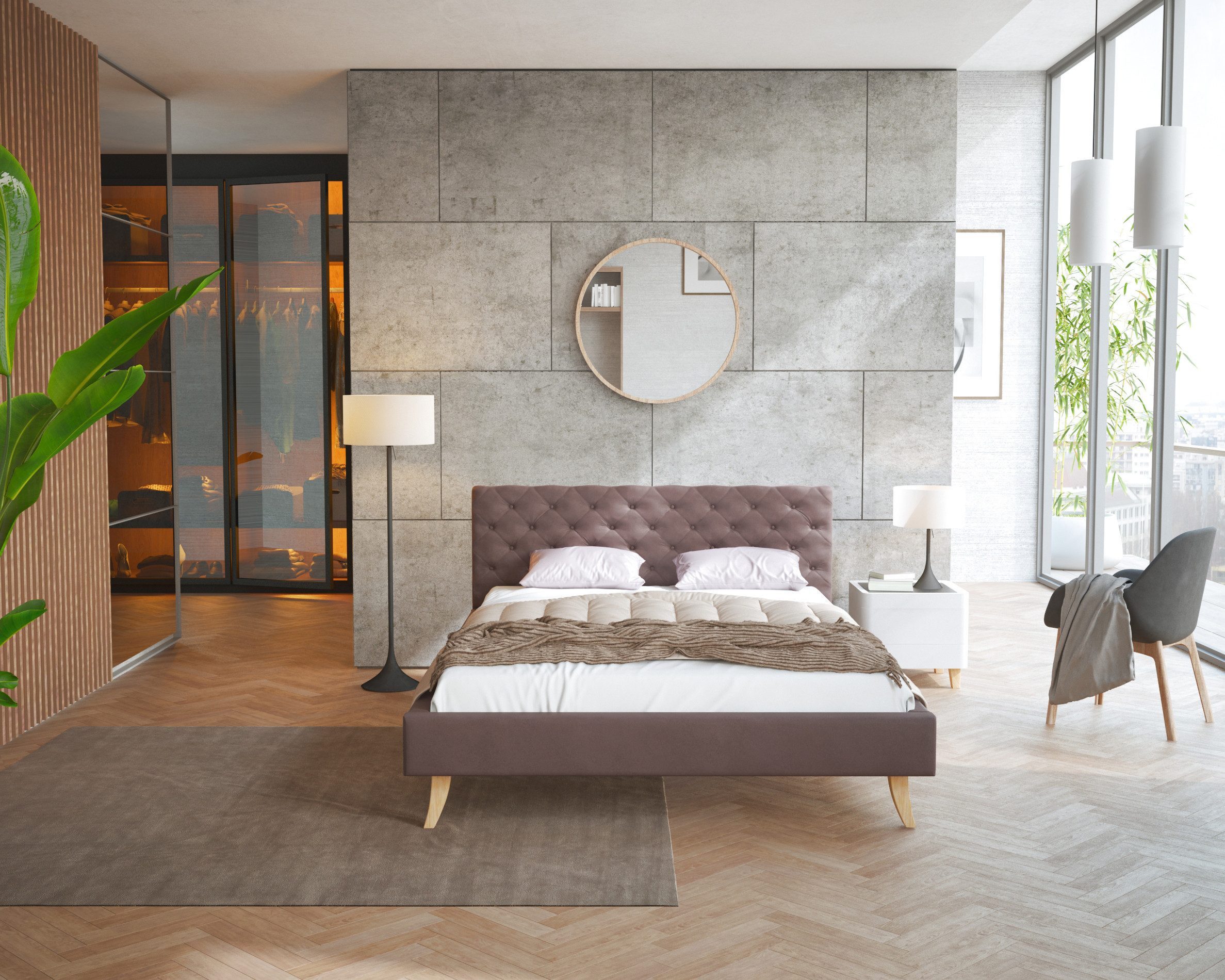 FDM Polsterbett Kalifornia Bettrahmen 120x200, 140x200, günstig online kaufen