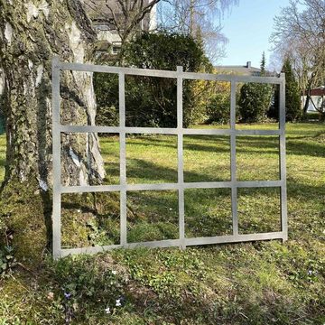 Aubaho Fenster Fenster Grau Stallfenster Eisenfenster Scheunenfenster Eisen Antik-Sti