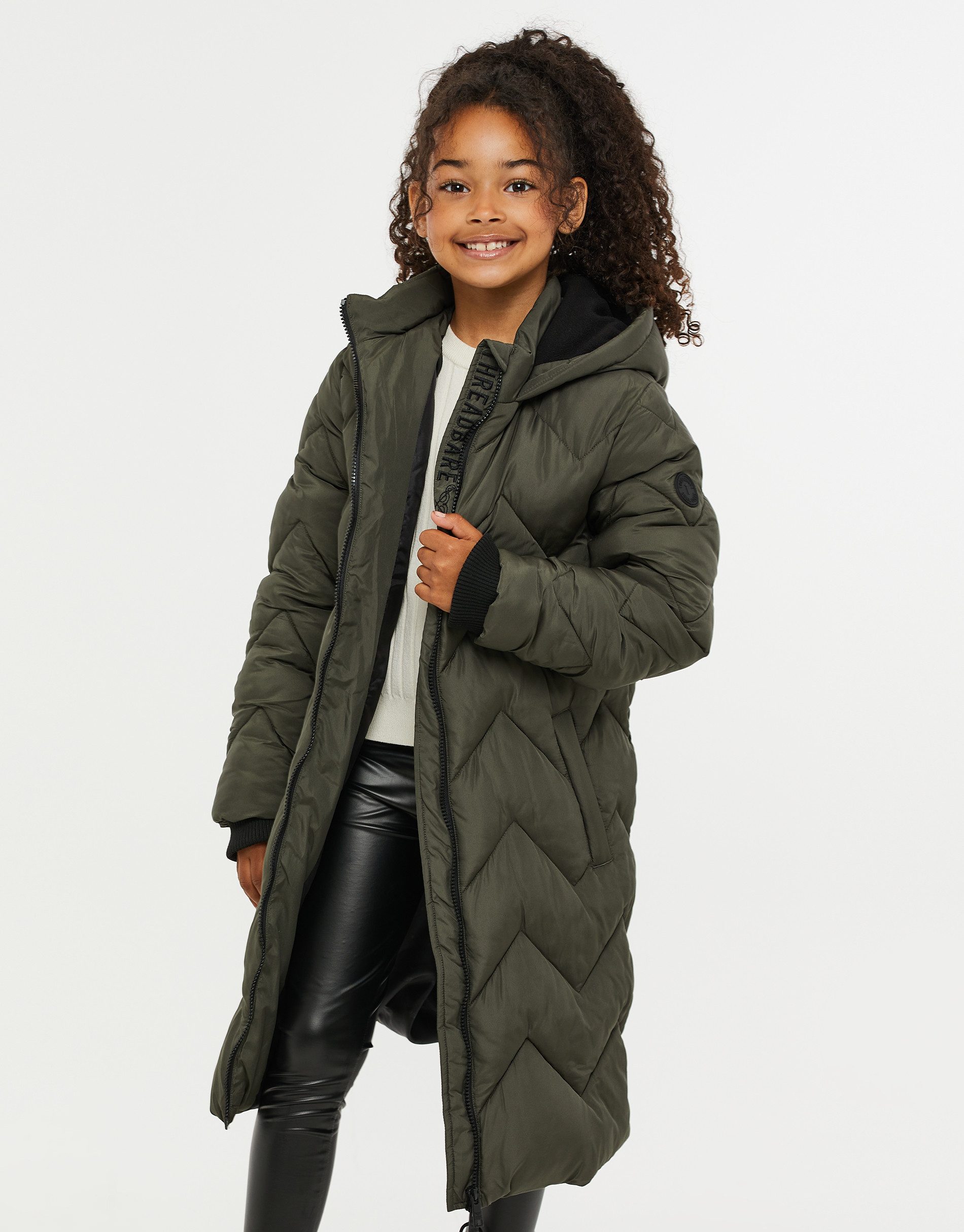Threadgirls Kurzmantel (1-tlg) mit kuscheliger Kapuze