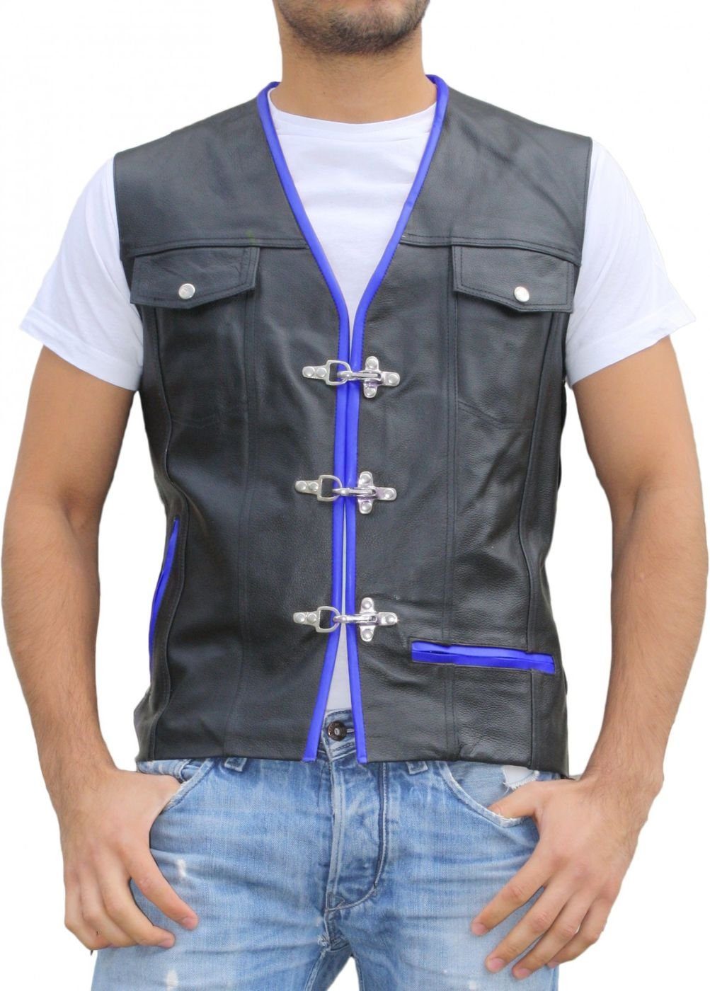 German Wear Motorradweste GW686 blue Motorrad günstig online kaufen