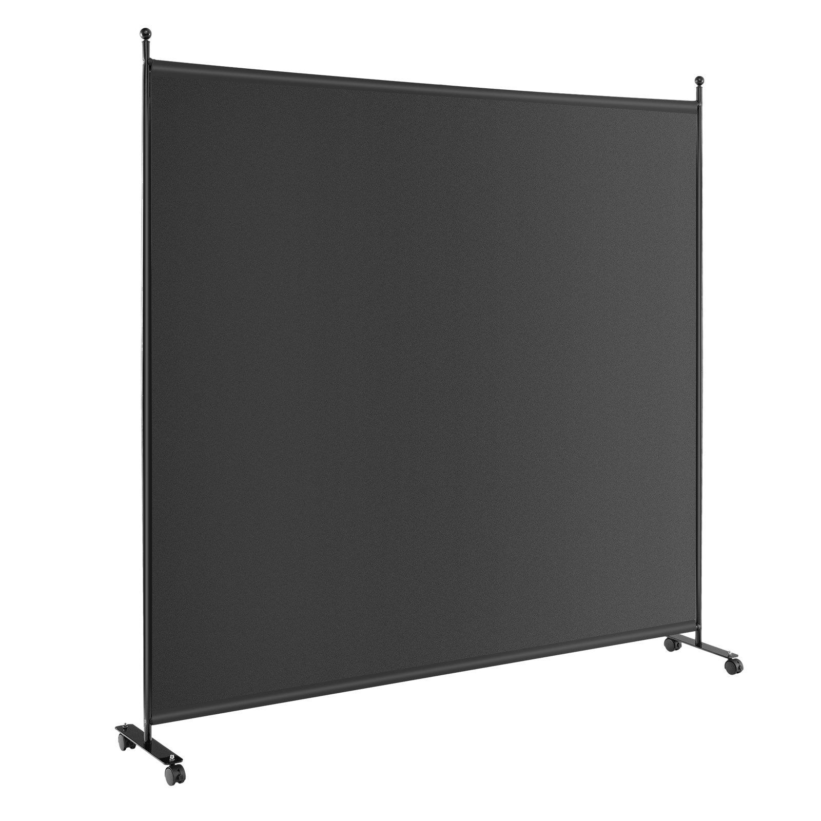 COSTWAY Paravent, Raumteiler auf Rollen, faltbar, 184 x 184cm
