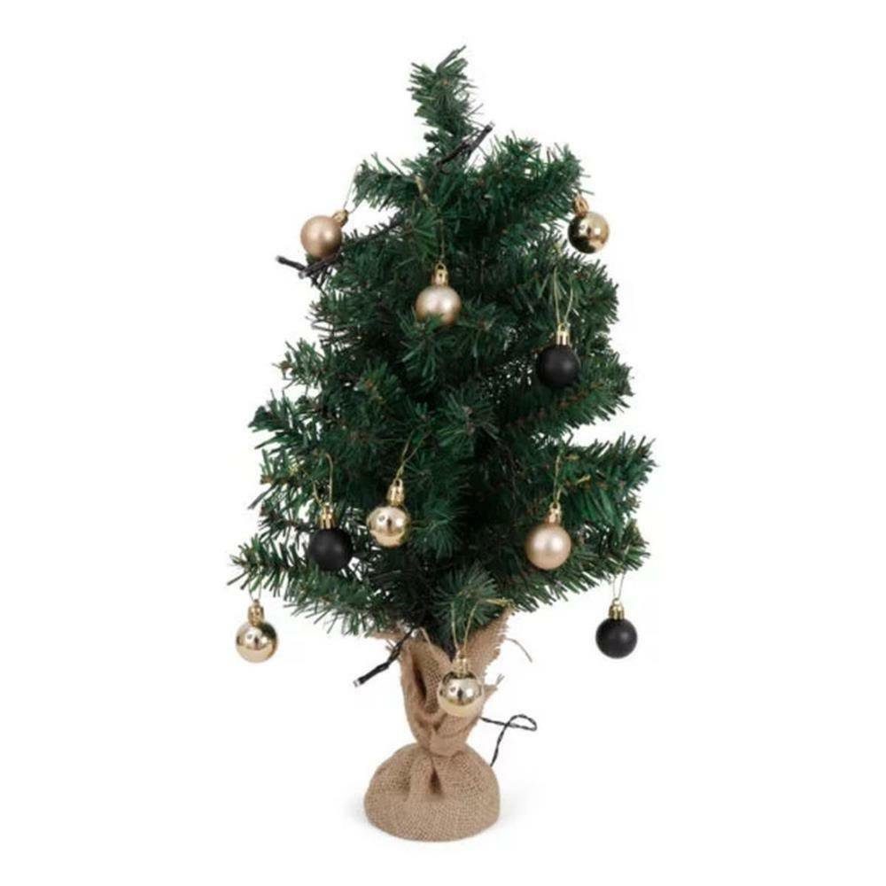 dasmöbelwerk Künstlicher Weihnachtsbaum Senza Weihnachtsbaum künstlich grün mit Christbaumschmuck