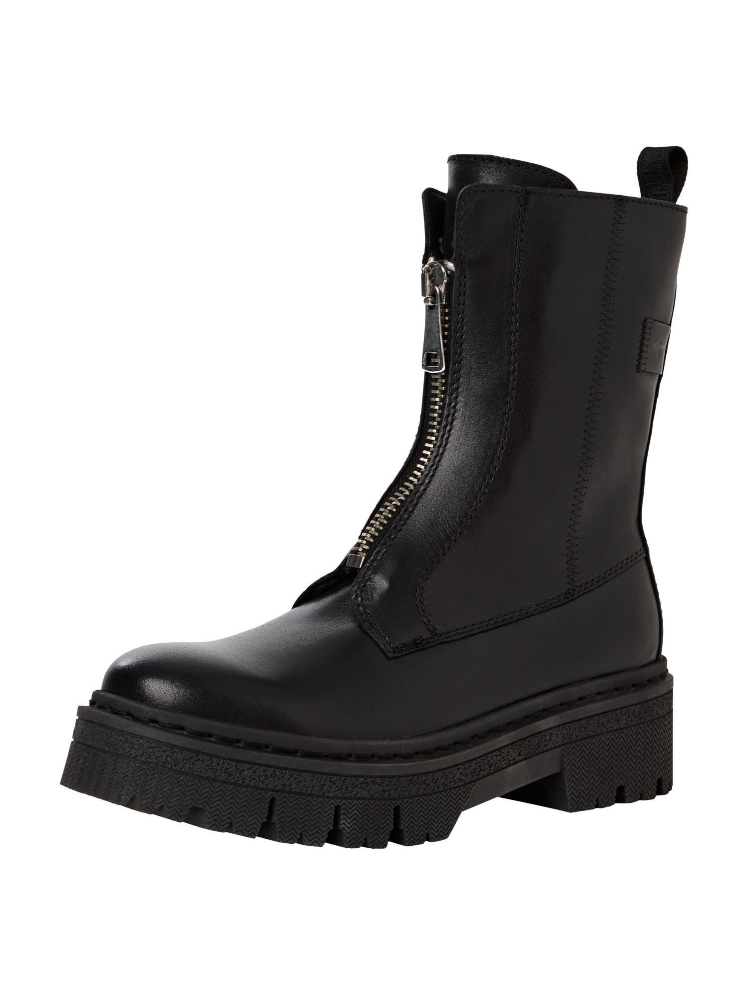 COMFORT-Lining, Removable Sock aus Leder Stiefelette