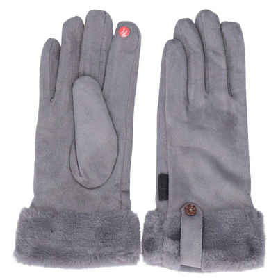 Antonio Strickhandschuhe Antonio Damen Winter Fingerhandschuhe dark grey