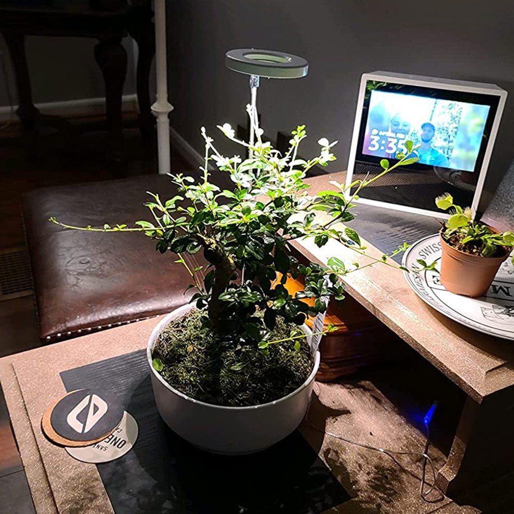 drei Topfpflanzen Timer Vollspektrum,für Helligkeit, einstellbare Sunicol Samen, modi, Pflanzenlampe Zimmerpflanzen