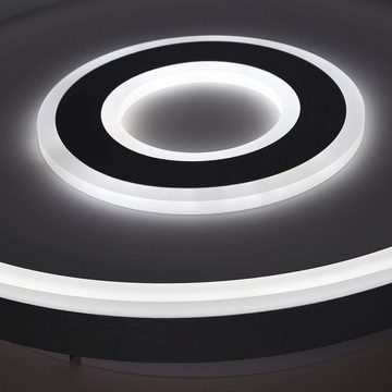 ZMH Deckenleuchte LED Wohnzimmerlampe dimmbar in Ring-Design mit Fernbedienung, LED fest integriert, Tageslichtweiß