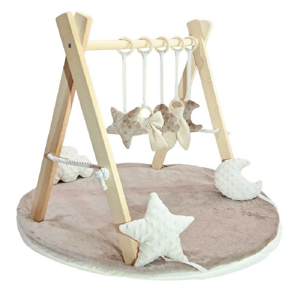 LuMali Baby Gym Baby Gym mit Matte - Spielbogen Baby Holz - Holzspielzeug M günstig online kaufen