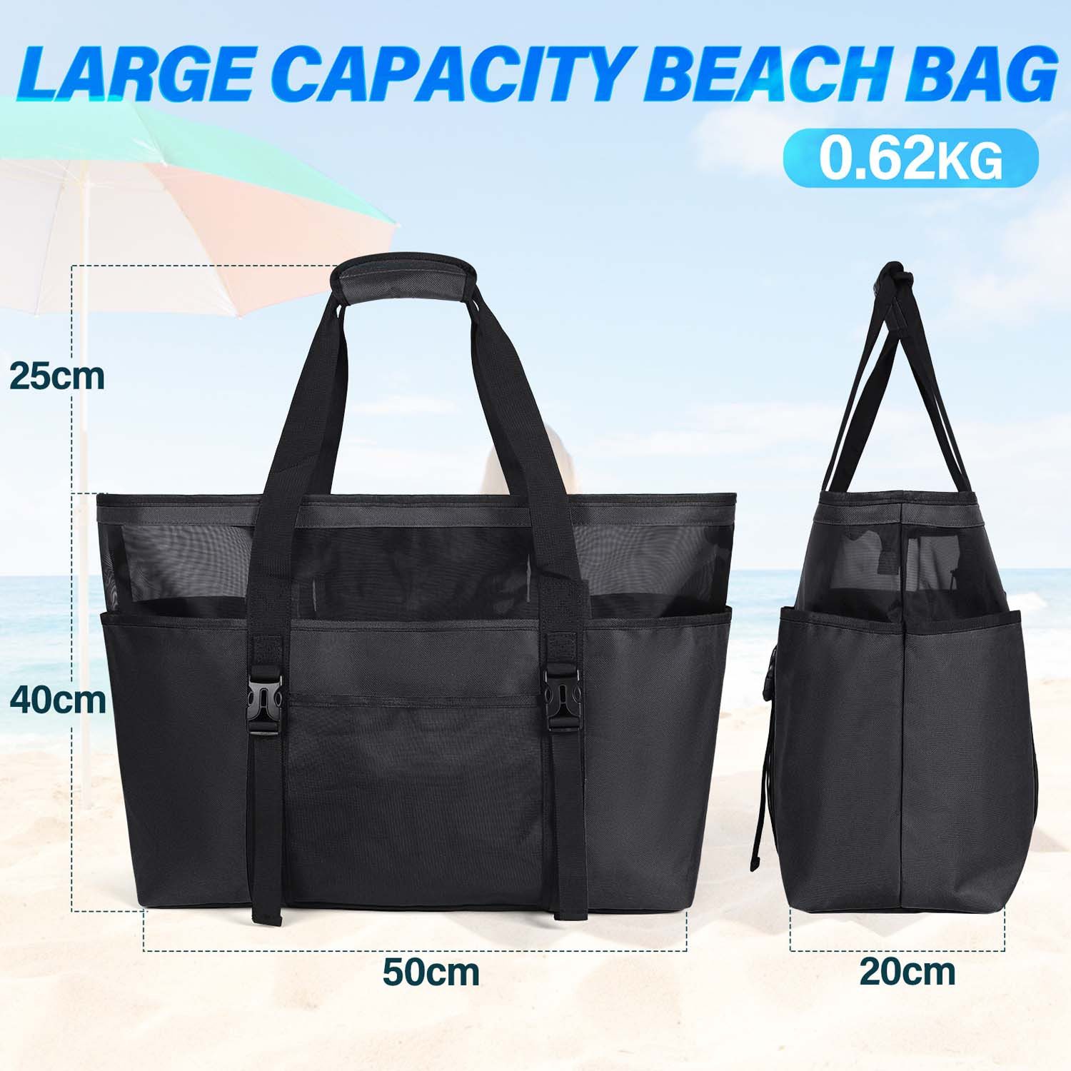trends for living Strandtasche XXL Familien-Strandtasche mit Reißverschluss günstig online kaufen