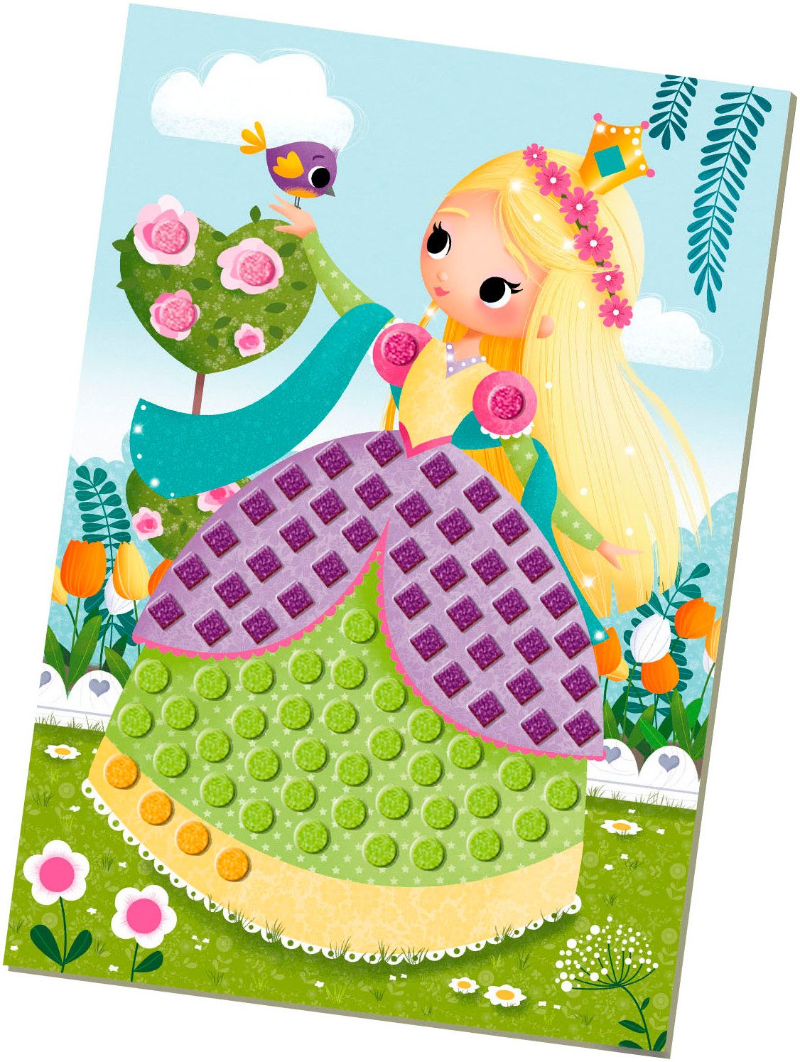 Ravensburger Kreativset BeCreative Midi, Bastelset DIY Mosaik Prinzessinnen, Made in Europe