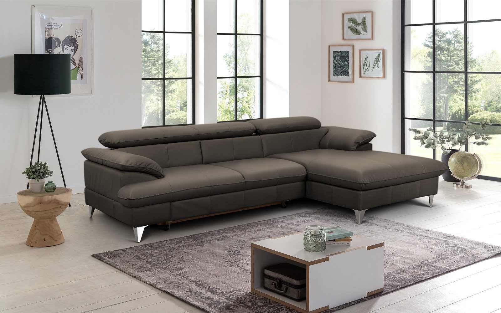 COTTA Ecksofa David Echtleder, Echtleder mit günstig online kaufen