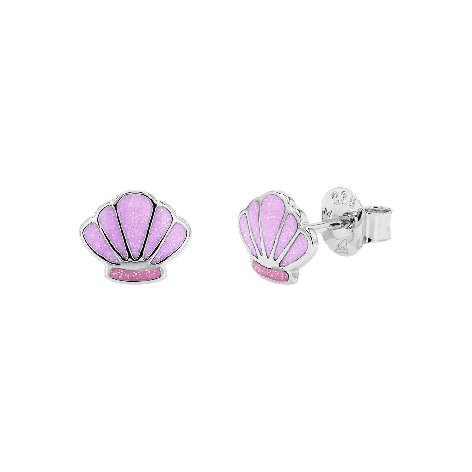 Prinzessin Lillifee Paar Ohrstecker Muschel-Motiv, Emaille