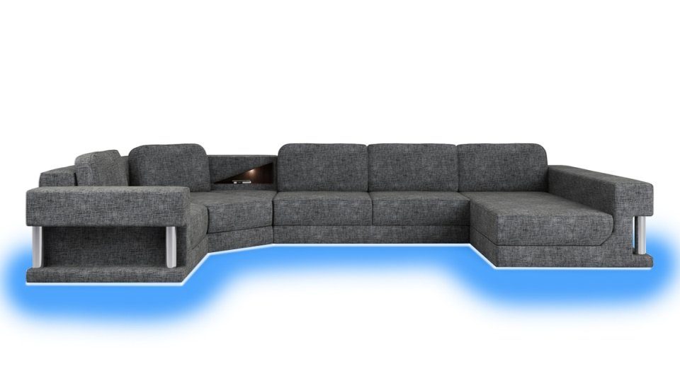JVmoebel Ecksofa Modern Ecksofa Couch Wohnlandschaft Leder Polster Sofa Design