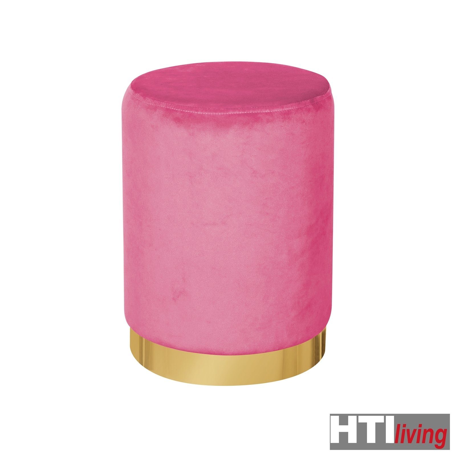 1 Reese Pink Sitzhocker Hocker HTI-Living (Stück, St), Sitzhocker