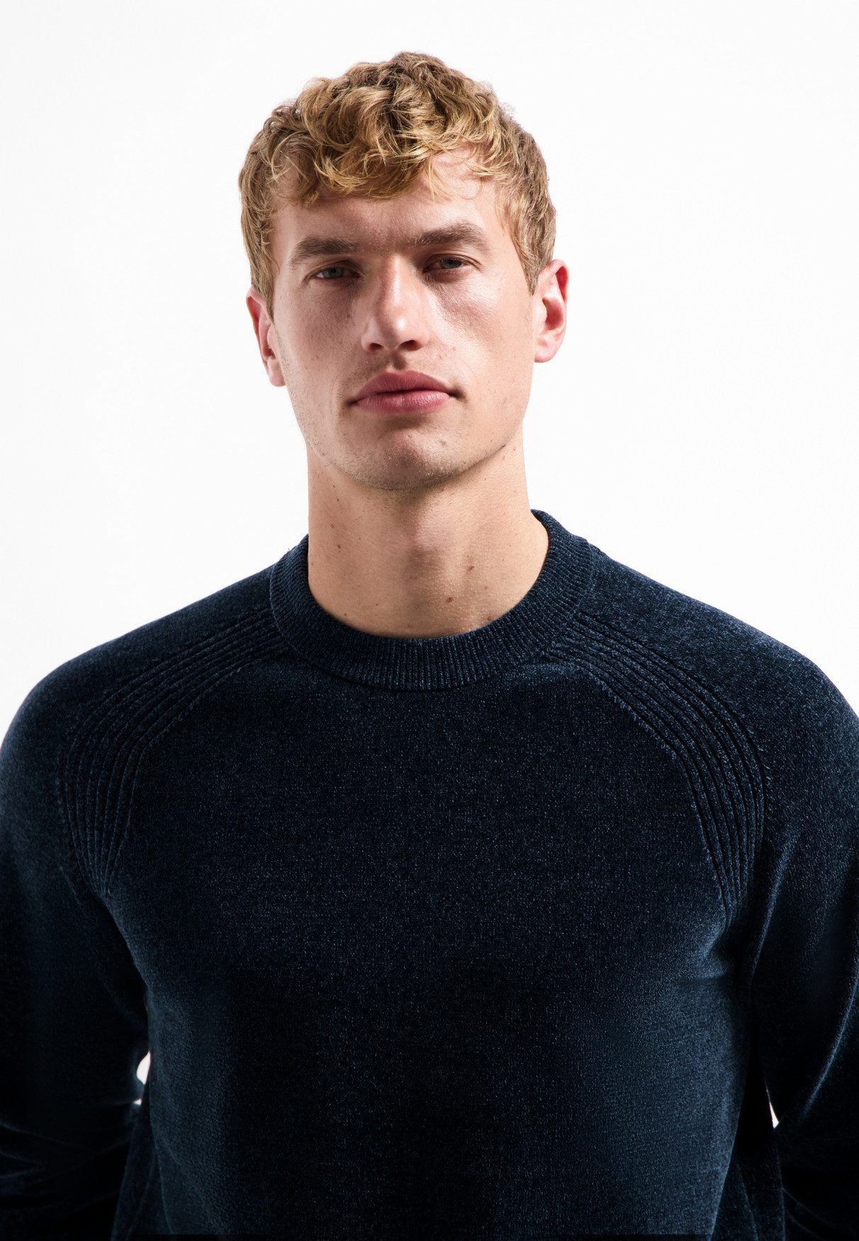 NO EXCESS Strickpullover Pullover Crewneck Light Weight Chen