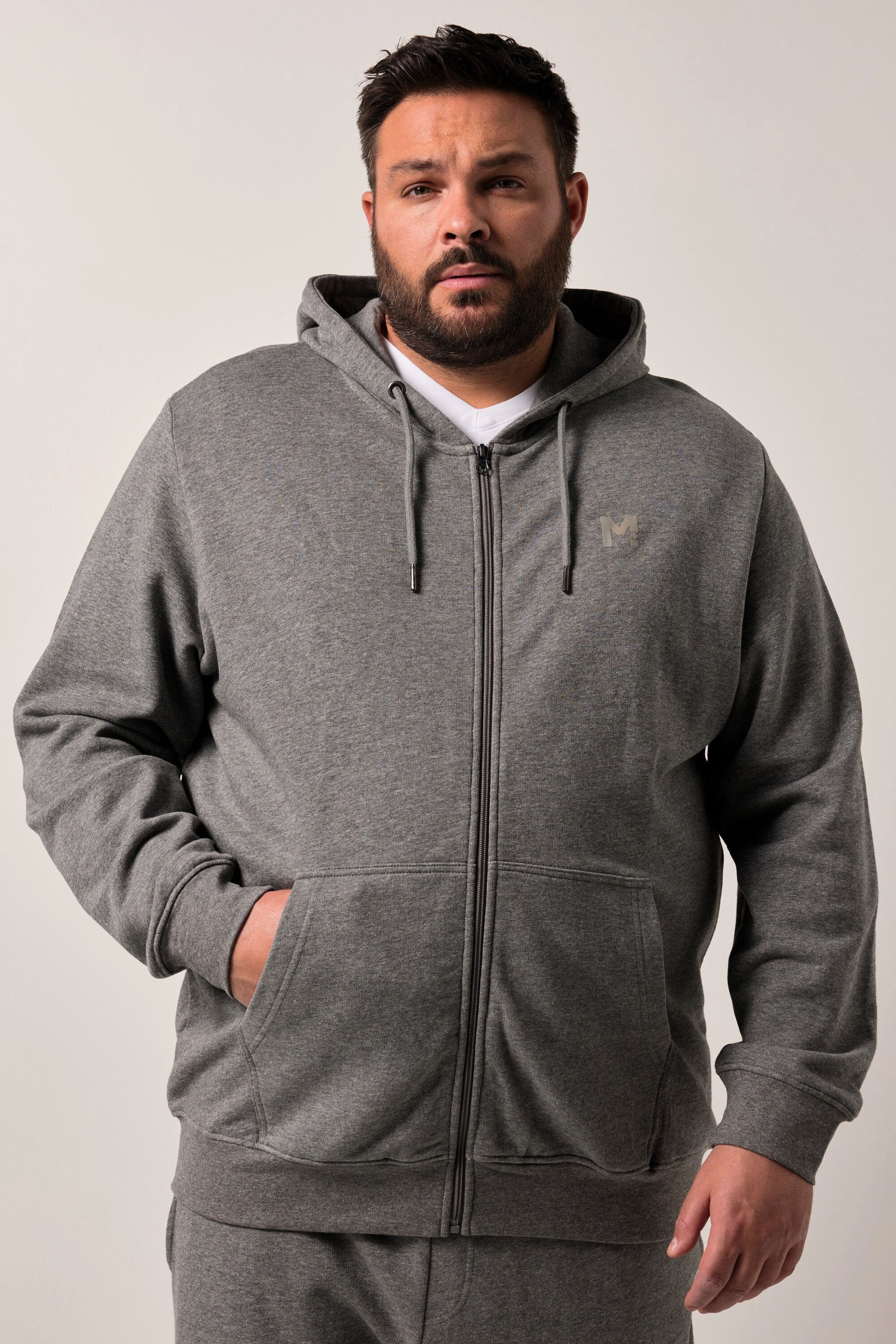 Men Plus Sweatshirt Men+ Kapuzen-Sweatjacke Basic günstig online kaufen