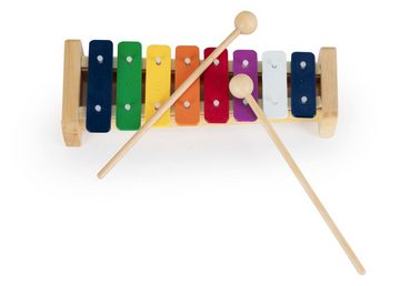 Classic Cantabile Percussion-Set 13-Teiliges Kinderpercussion mit Glockenspiel, Tambourin aus Holz, Maracas, Triangel und Egg-Shaker, Ideal für Kindergarten und Musikalische Früherziehung