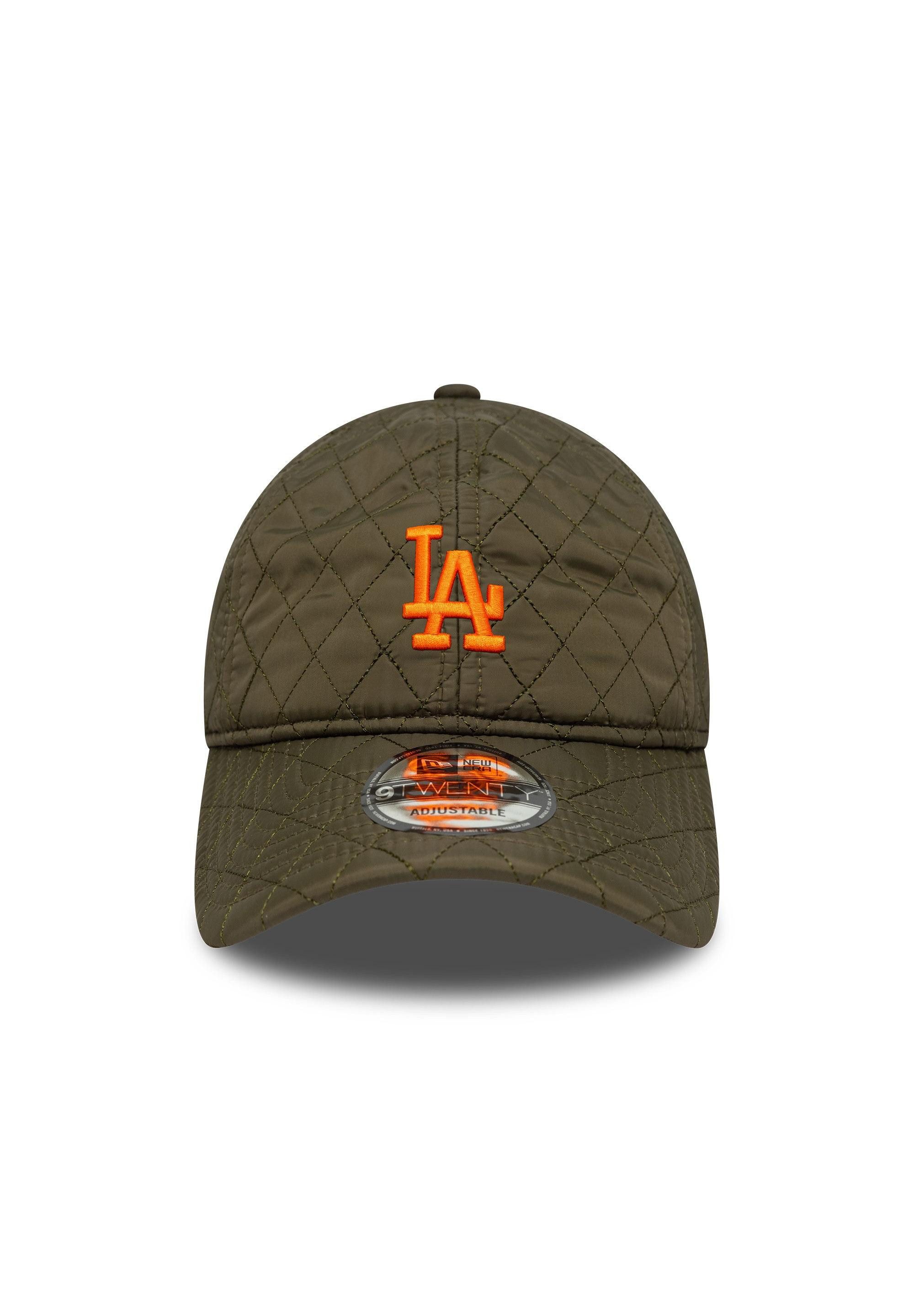 New Era Baseball Cap Los Angeles Dodgers New Era Quilted 9Twenty Cap olivgrün (1-St)