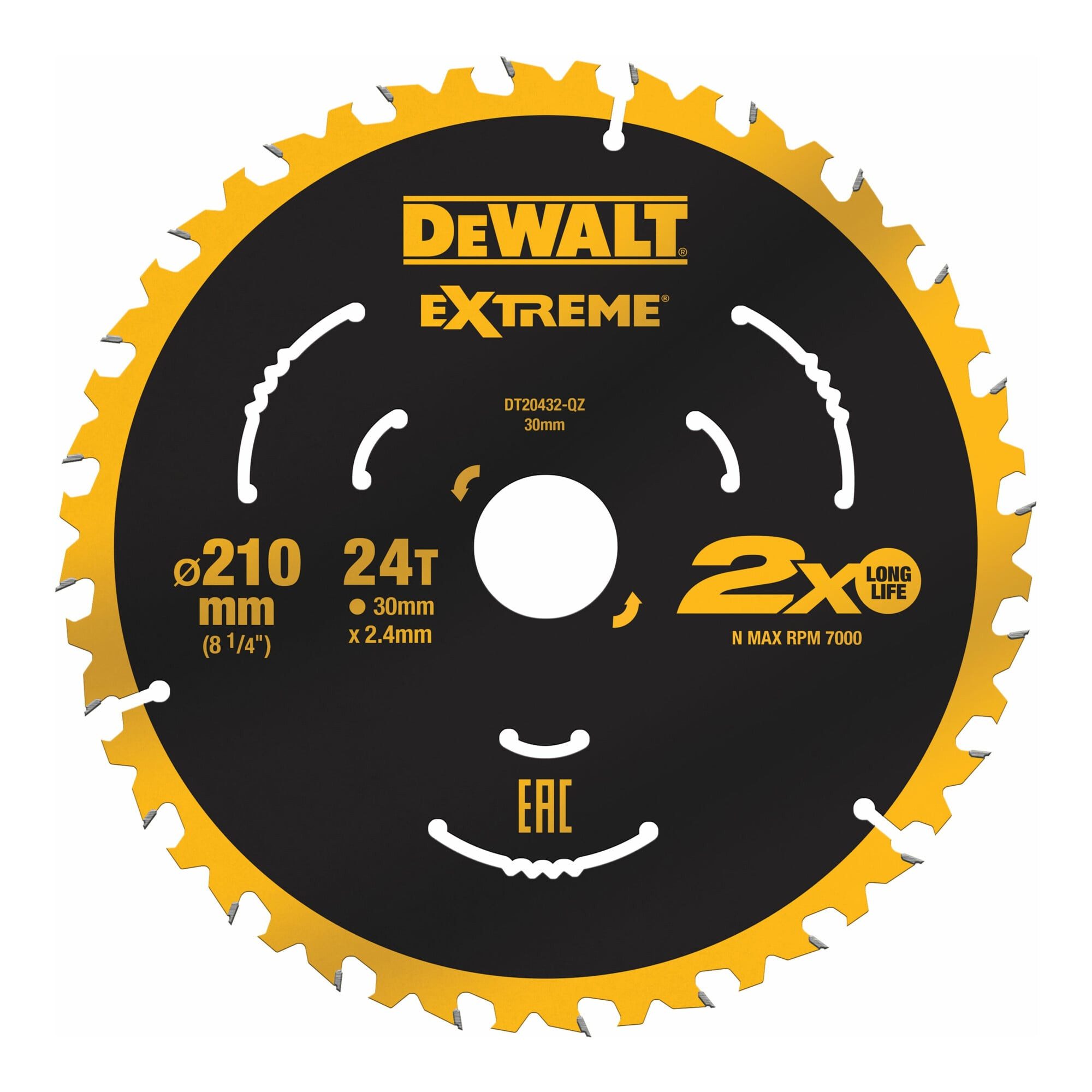 DeWalt Kreissägeblatt DEWALT Kreissägeblatt stat. 210/30mm 24WZ