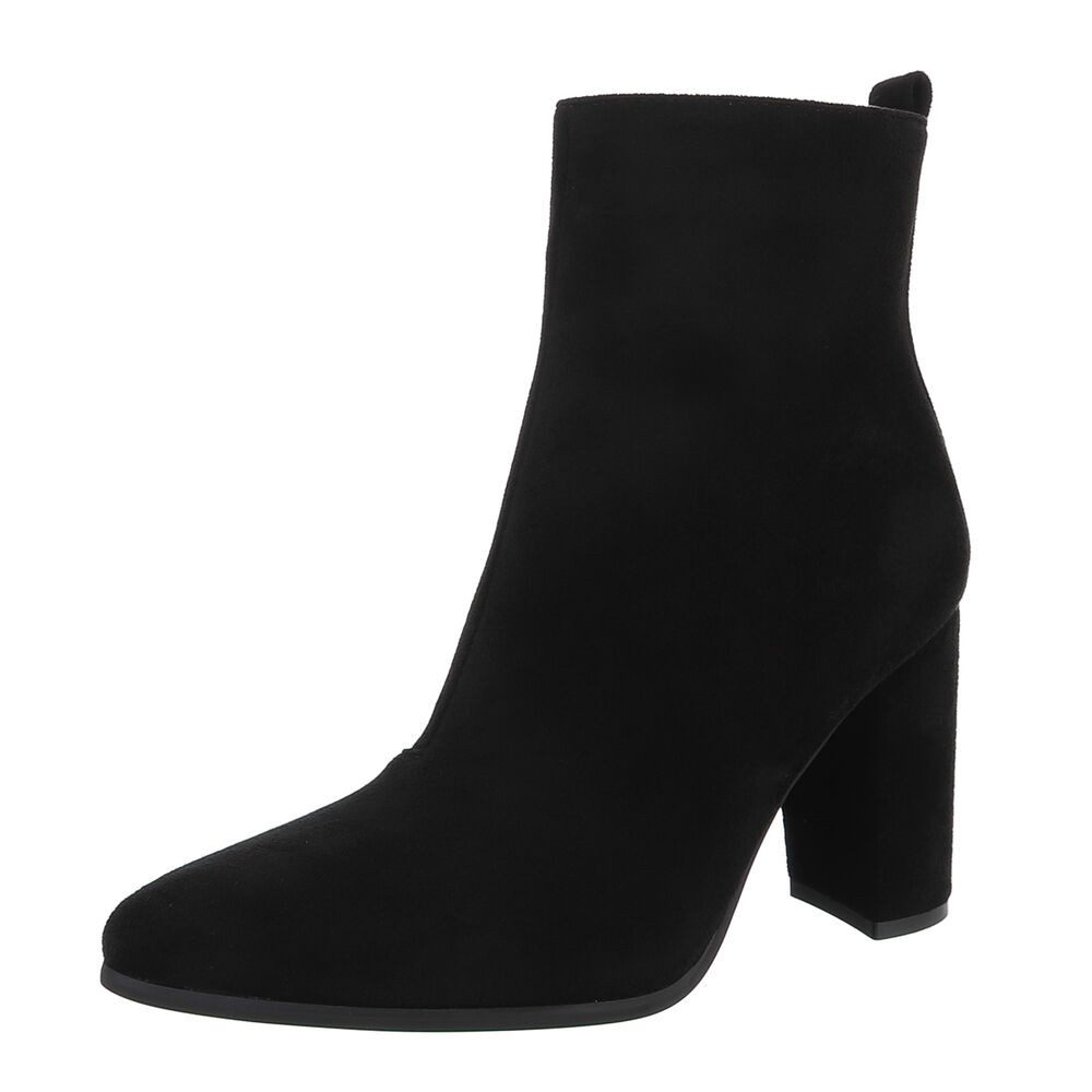 Ital-Design Elegante Stiefeletten mit Blockabsatz für Damen High-Heel-Stief günstig online kaufen