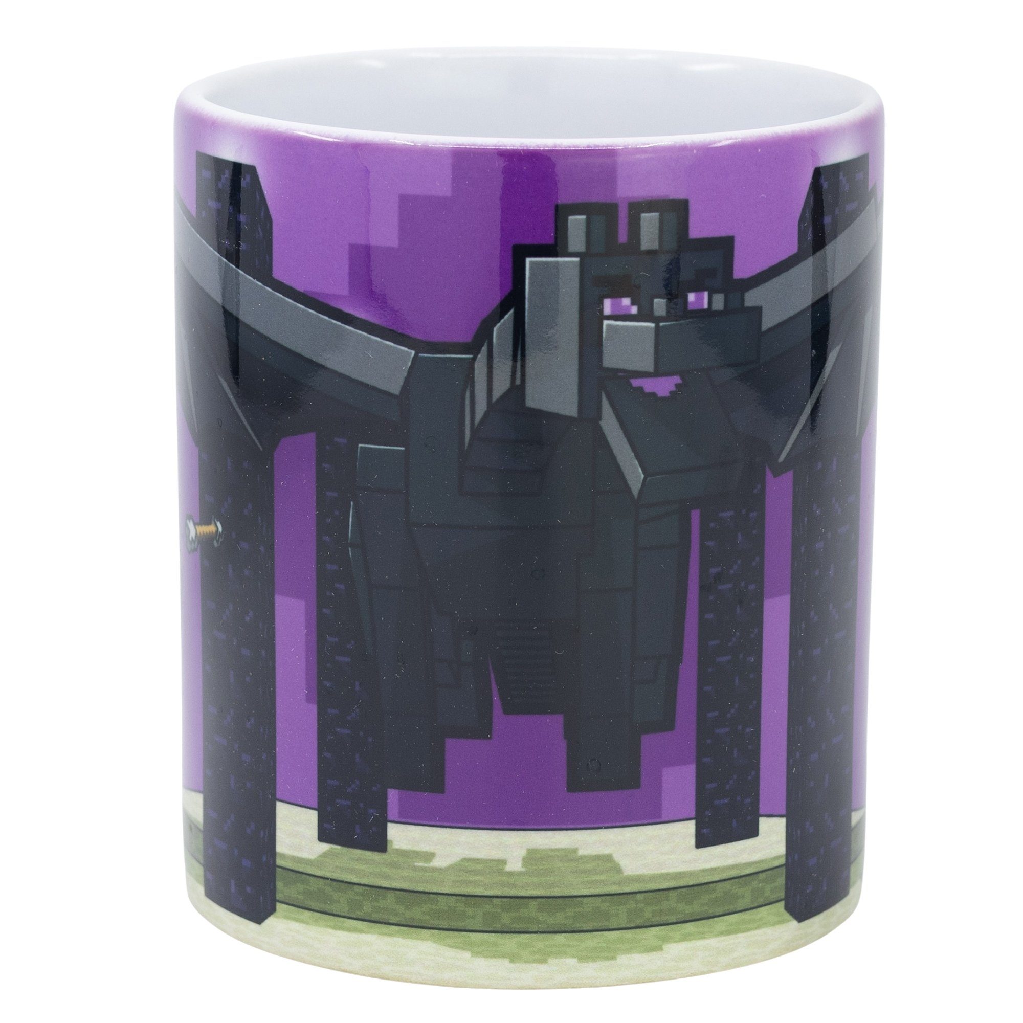 Teetasse Kaffeetasse, ml 330 Gamer Minecraft Steve Minecraft Alex Keramik, Enderdrache Tasse