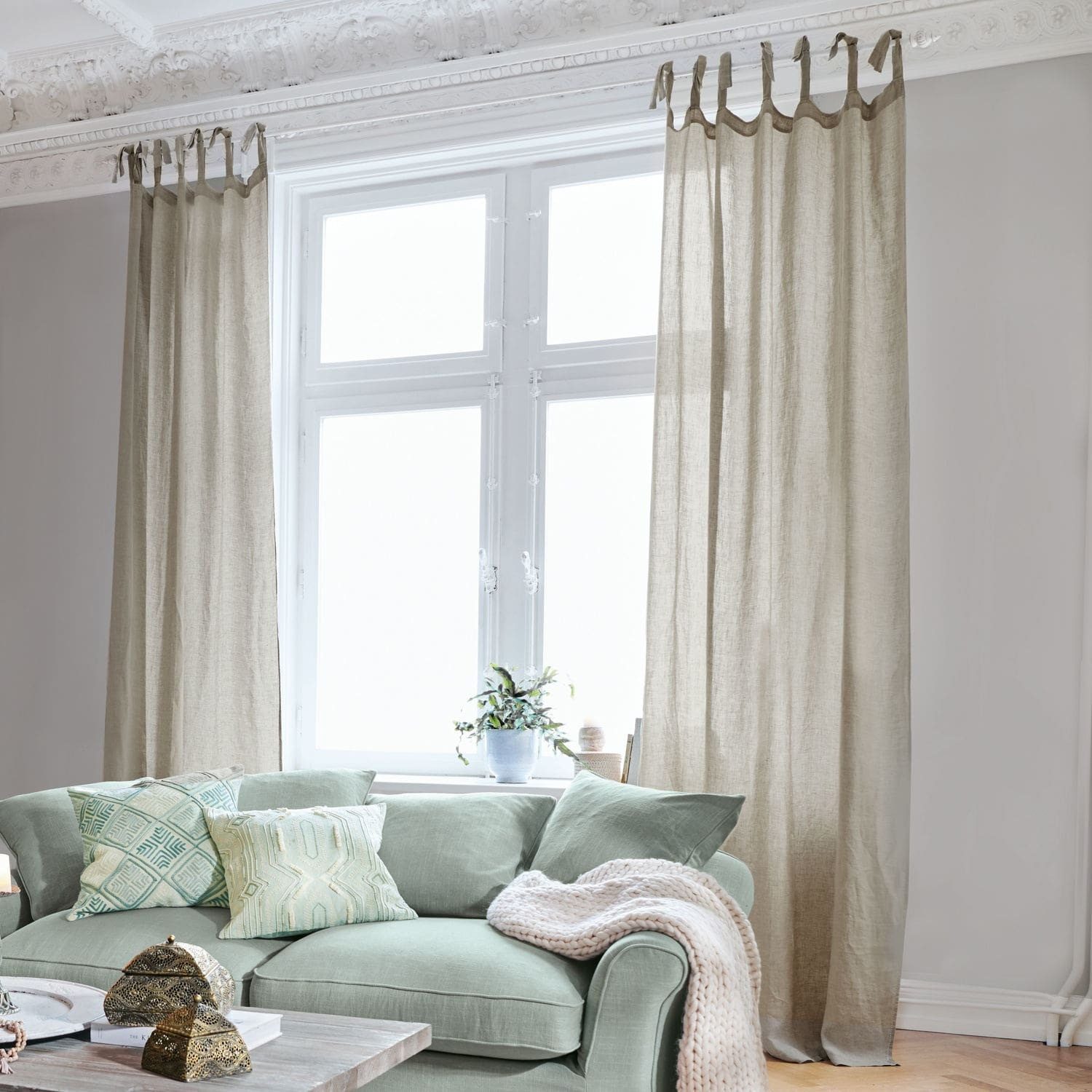 Mirabeau Vorhang Gardine Monthelie beige günstig online kaufen