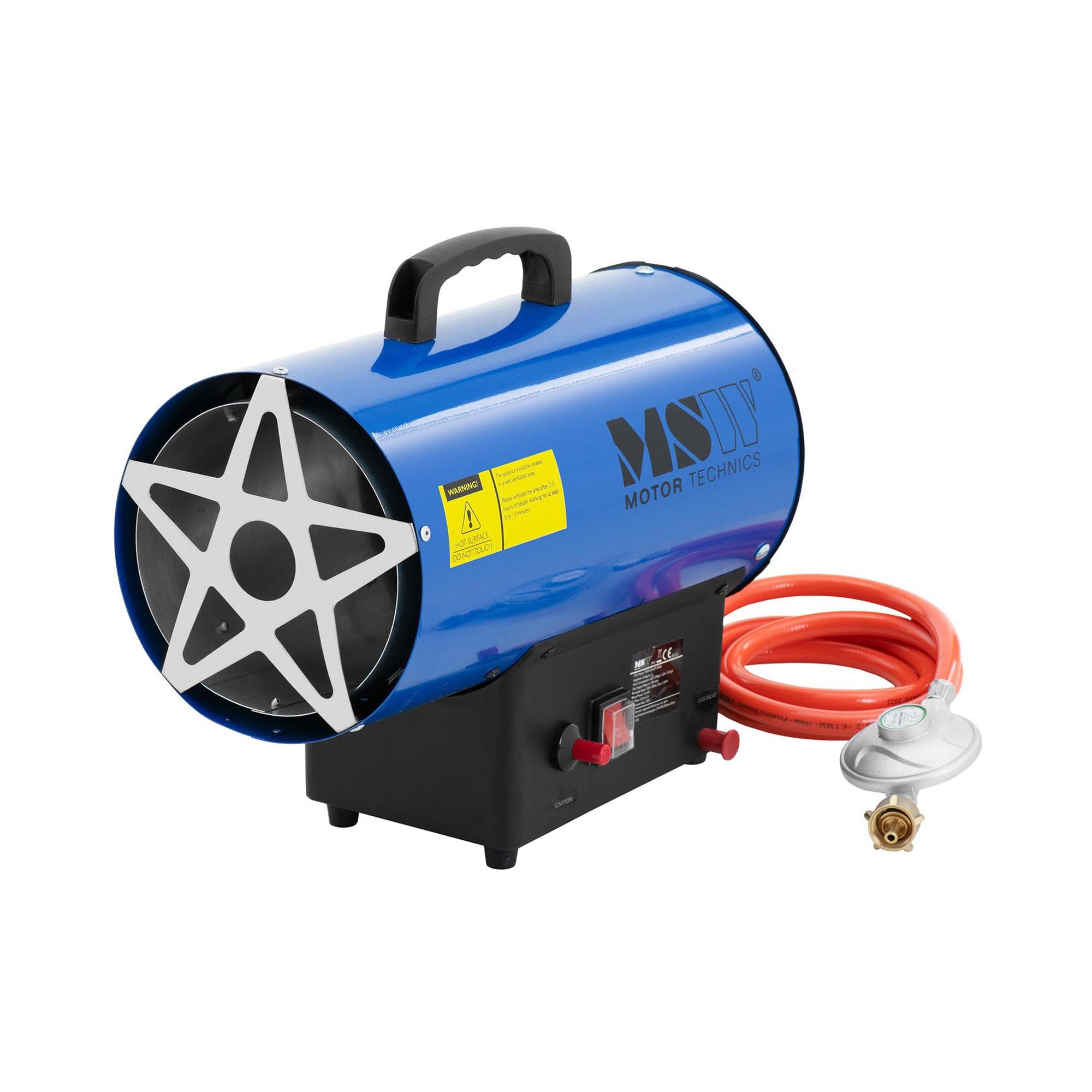 MSW Heizgerät Gasheizer Gasstrahler Gas Heizgebläse manuelle Zündung Gaskanone 15000, 15 W