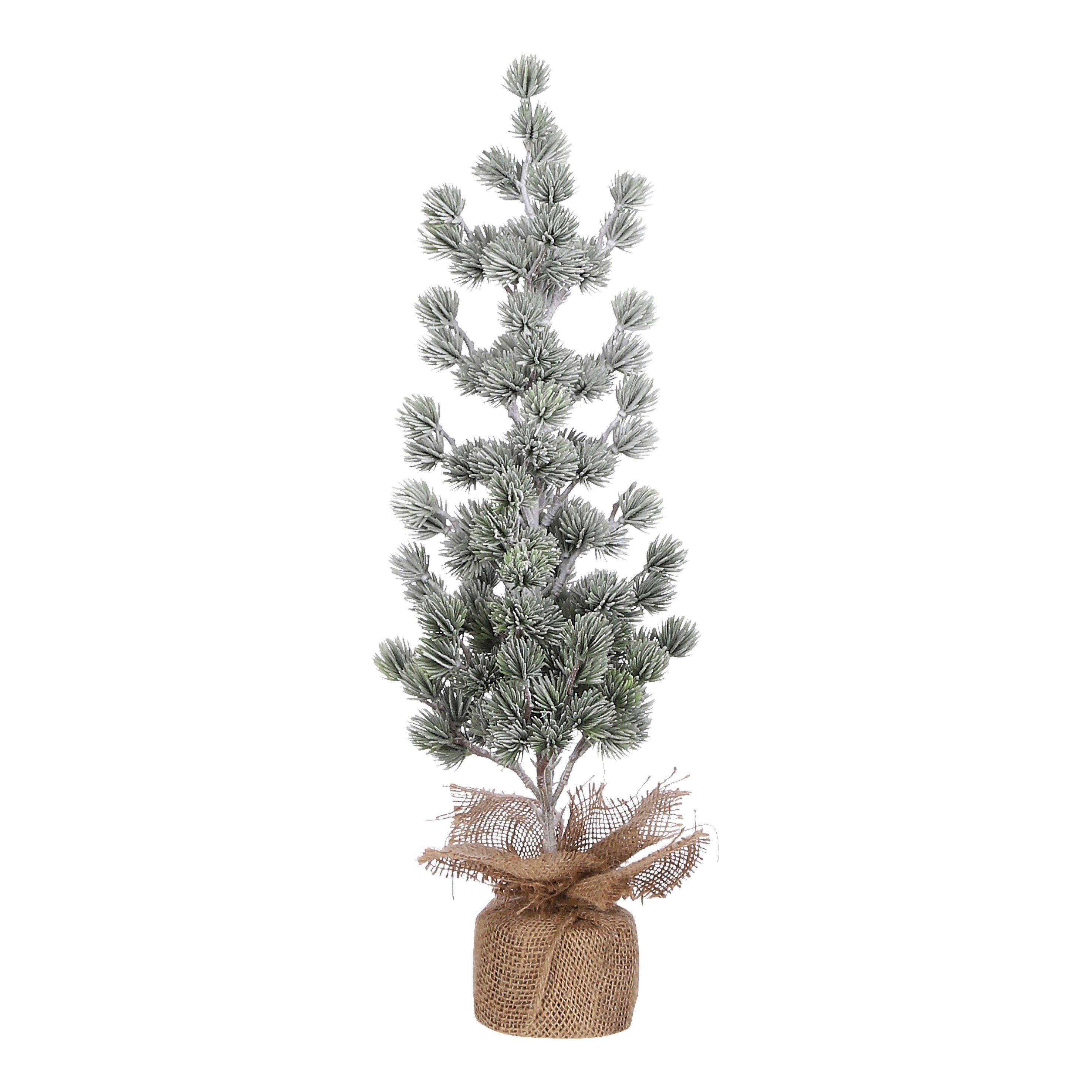 House of Seasons House of Seasons Weihnachtsbaum mit Burlap gruen frosted TIPS 141 - h5