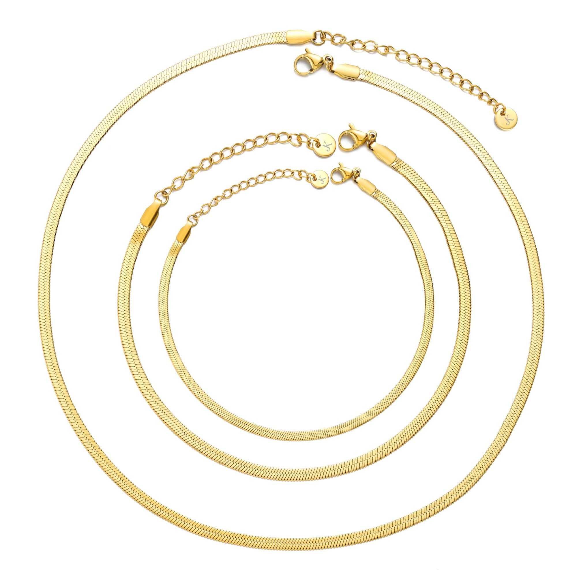 Schmuckset Schlangenkette Lia