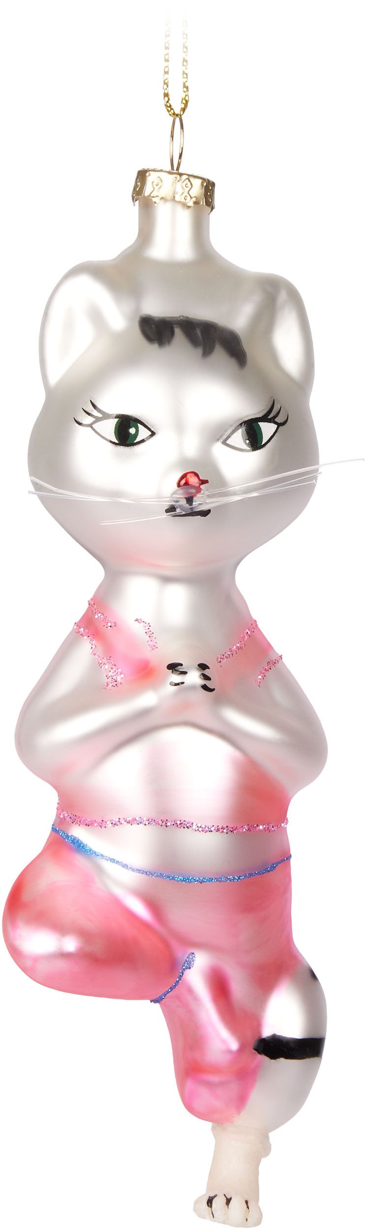 BRUBAKER Weihnachtsbaumkugel Handbemalte Weihnachtskugel - viele lustige Mo günstig online kaufen