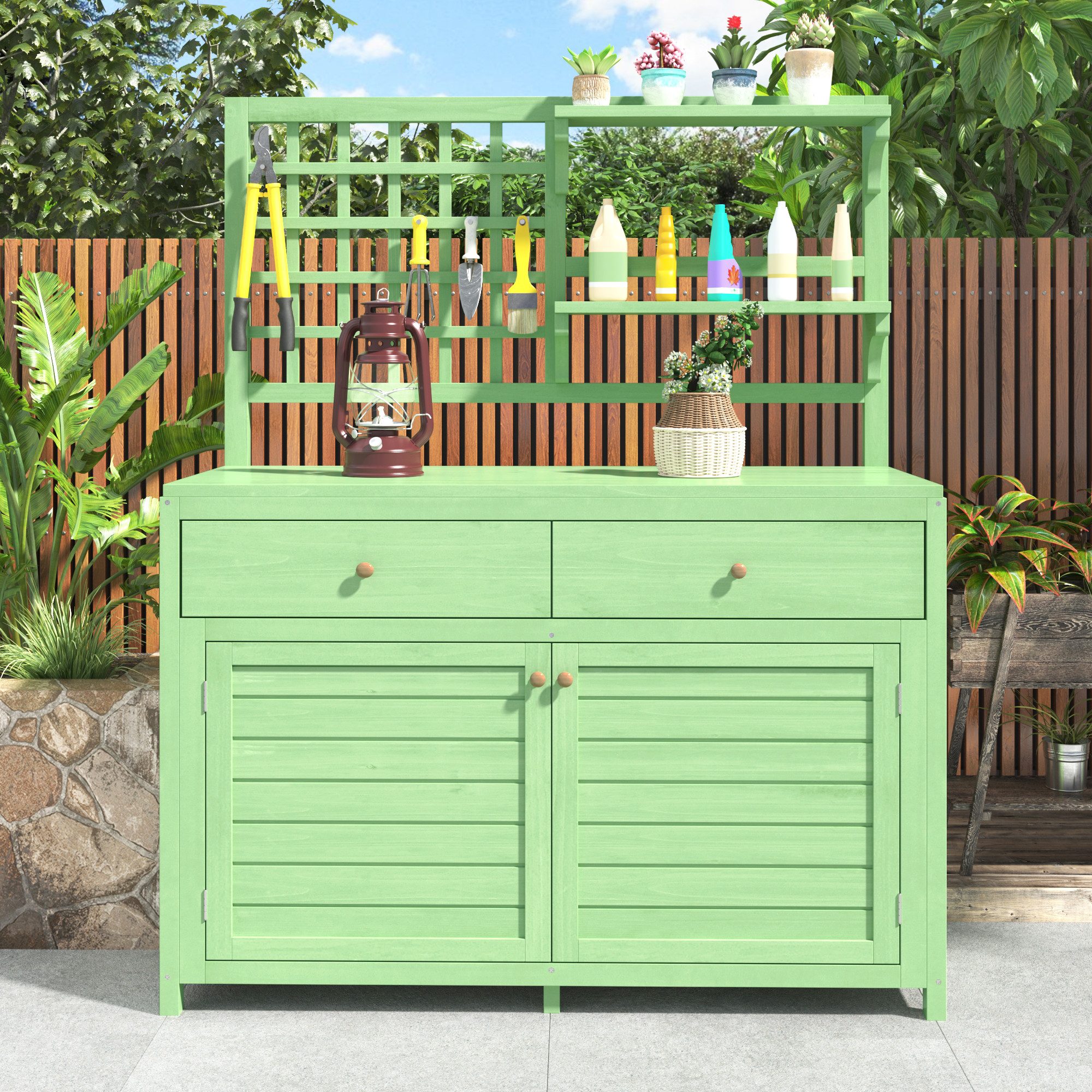 HAUSS SPOLE Geräteschrank Gartenschrank mit Regalen, günstig online kaufen