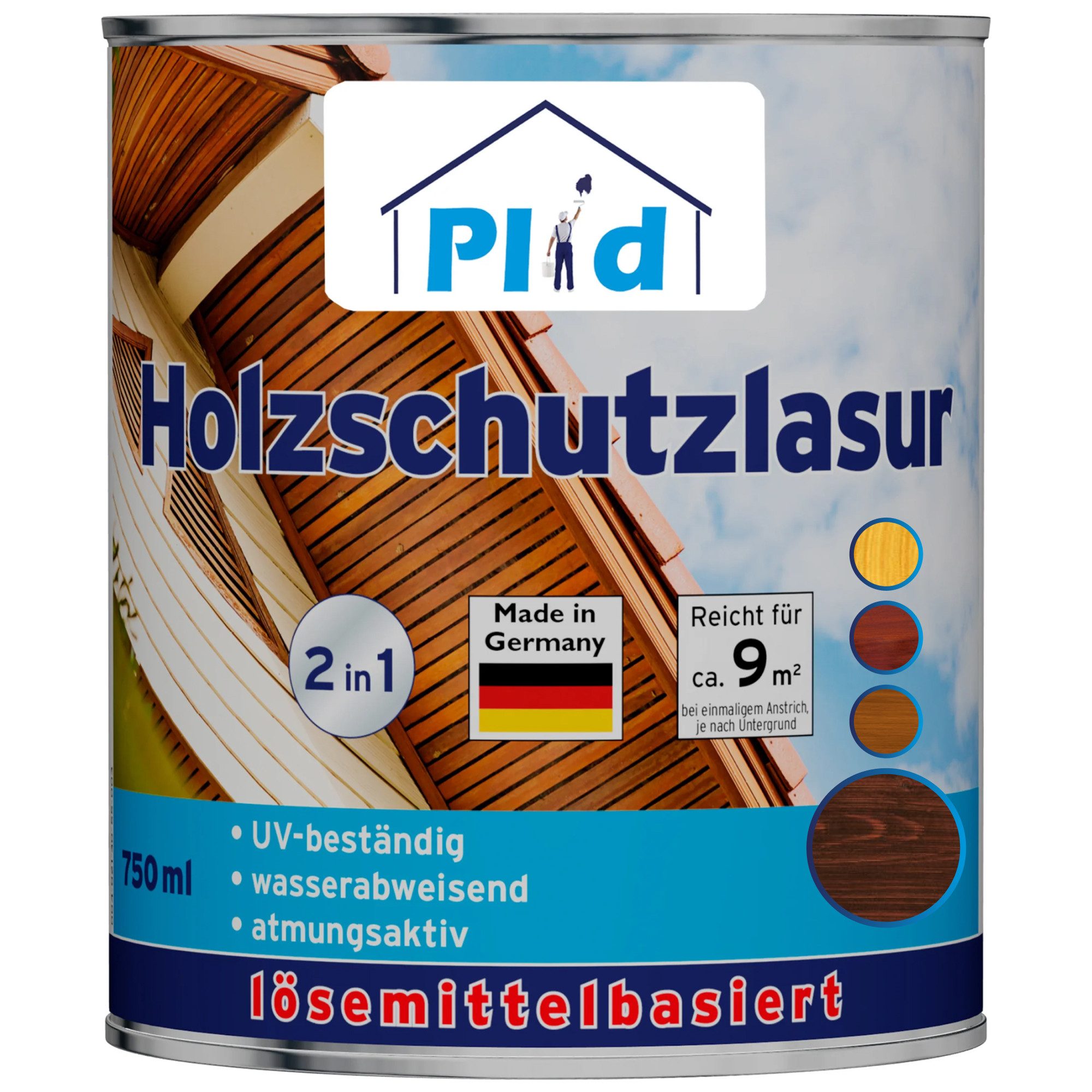 plid Holzschutzlasur Holzschutzlasur Holzlasur Holzschutz Holzgrundierung Holzschutzgel, Schnelltrocknend