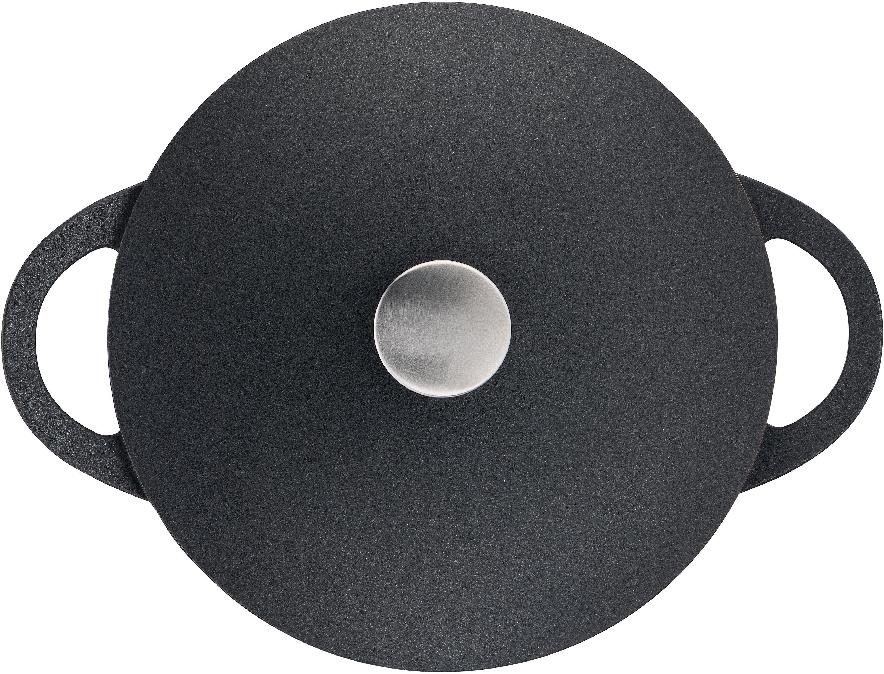 Tefal Schmortopf Trattoria Bräter mit Deckel, Aluminiumguss (1-tlg), Antihaftversiegelung, für alle Herdarten geeignet, Induktion, E21844