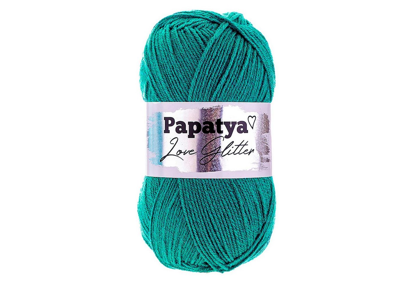 Thumbnail - maDDma Strickgarn 5 x 100g Papatya Love Glitter Effektgarn, 360 m, 6550 petrol