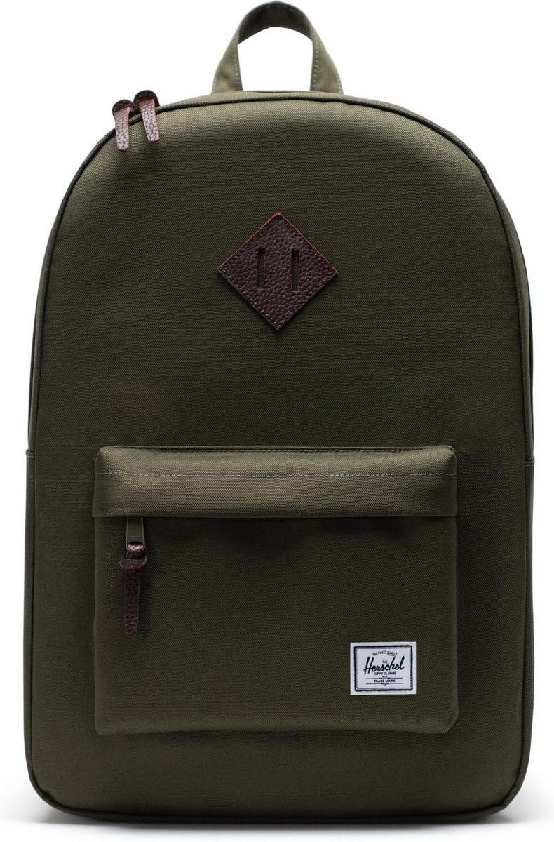 Herschel Rucksack Heritage Ivy Green / Chicory Coffee, mit Laptopfach