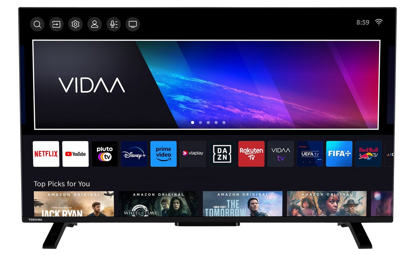 Toshiba 43QV2363DAW QLED-Fernseher (108 cm/43 Zoll, 4K Ultra HD, VIDAA Smart TV, Dolby Vision HDR, Triple-Tuner, VIDAA U6, Dolby Audio, Alexa-fähig) schwarz ! RABATT: 27.65% Toshiba 43QV2363DAW QLED-Fernseher (108 cm/43 Zoll, 4K Ultra HD, VIDAA Smart TV, Dolby Vision HDR, Triple-Tuner, VIDAA U6, Dolby Audio, Alexa-fähig) schwarz ! RABATT: 27.65%