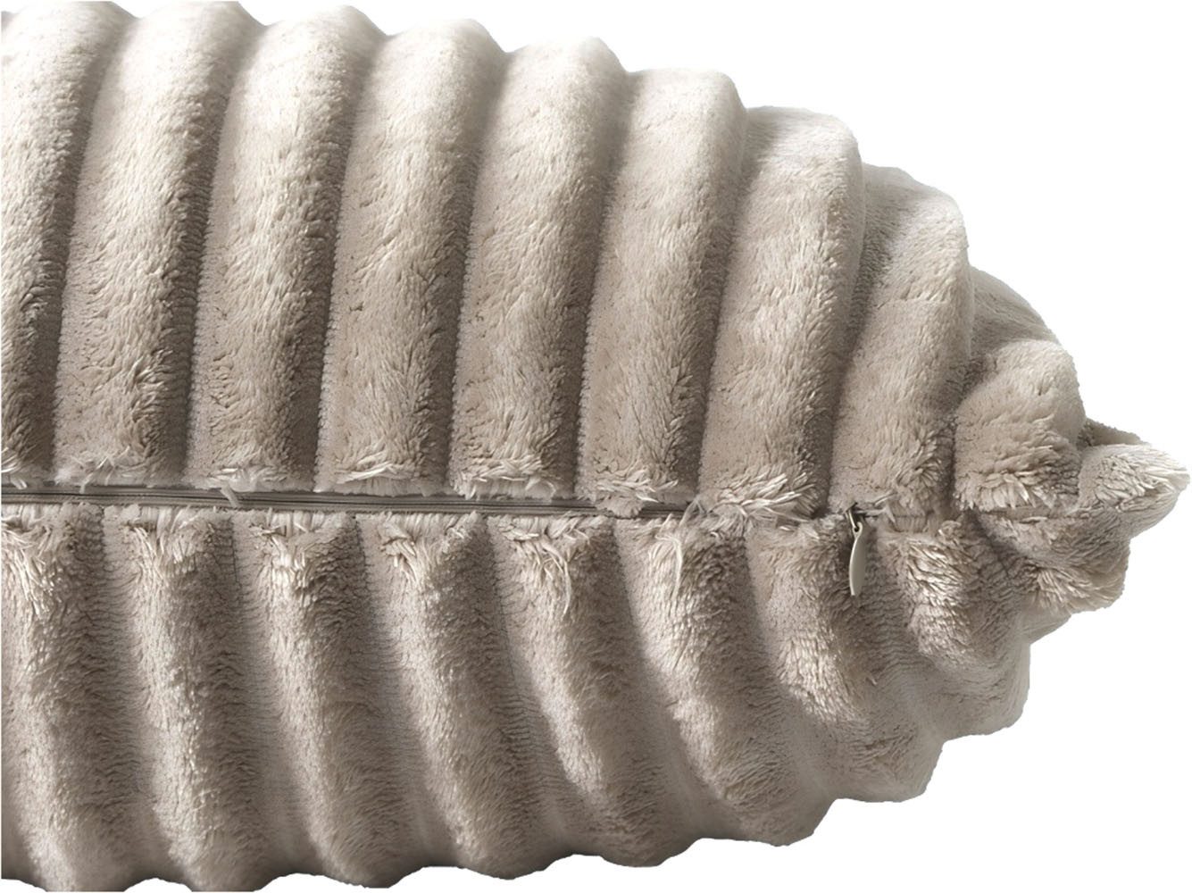 OTTO home Kissenhülle Milara, (1 Stück), 280g/m², kuschelweich, Cordoptik, pflegeleicht
