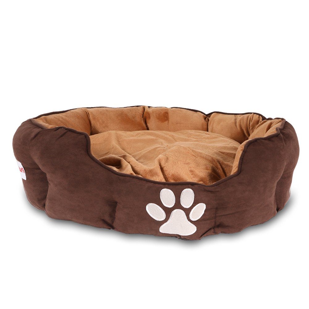 Home4Living Hundekorb Hundebett braun 72x62cm Hundekissen günstig online kaufen