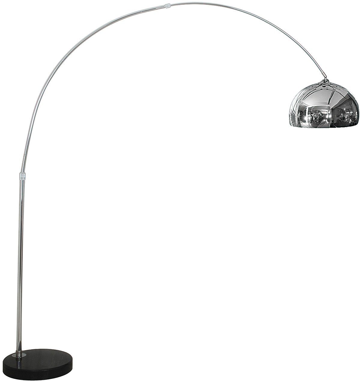COSMO, E27 200cm Chrom in Stehlampe Leuchtmittel, Stehleuchte Licht-Erlebnisse Schlafzimmer ohne hoch Metall