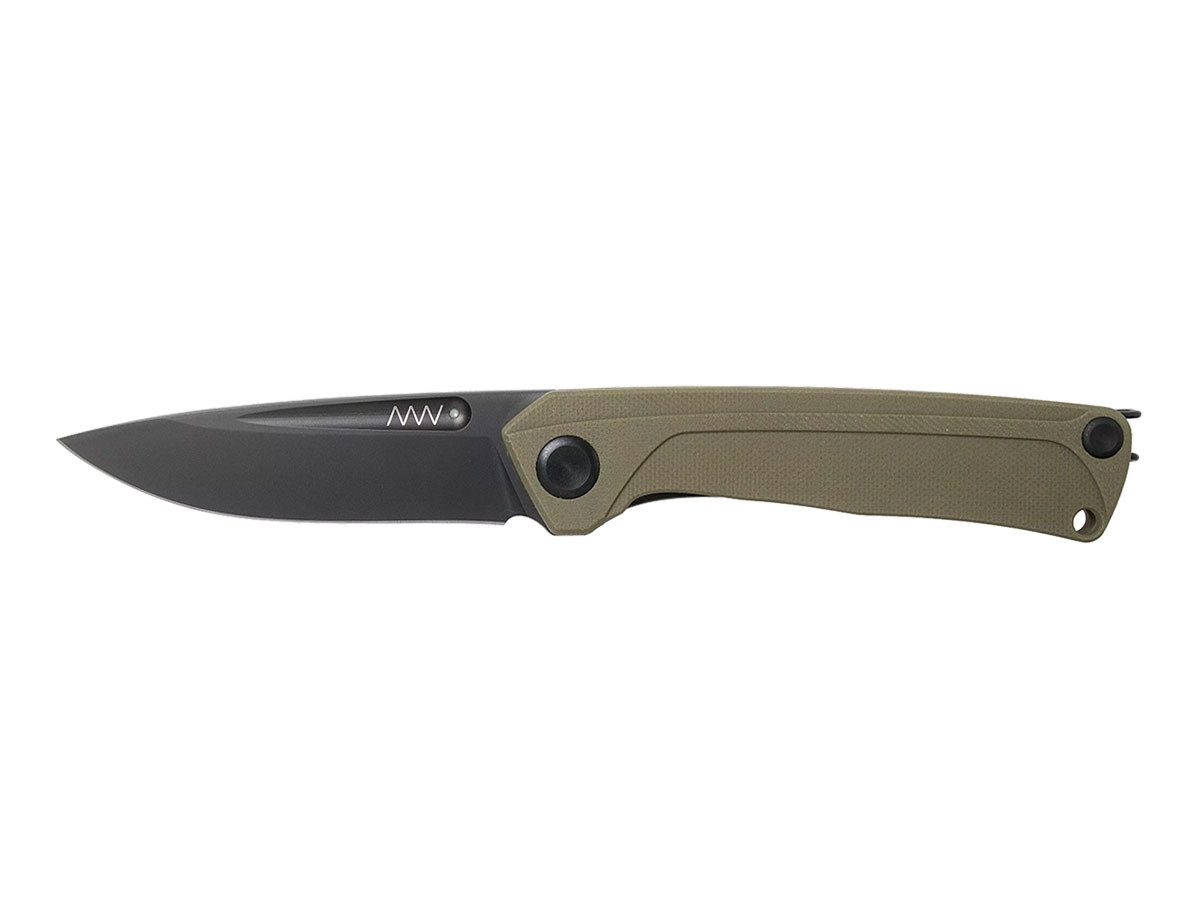 ACTA NON VERBA KNIVEs Taschenmesser Acta Non Verba Z200 DLC Schwarz G10 Olive ANVZ200-021