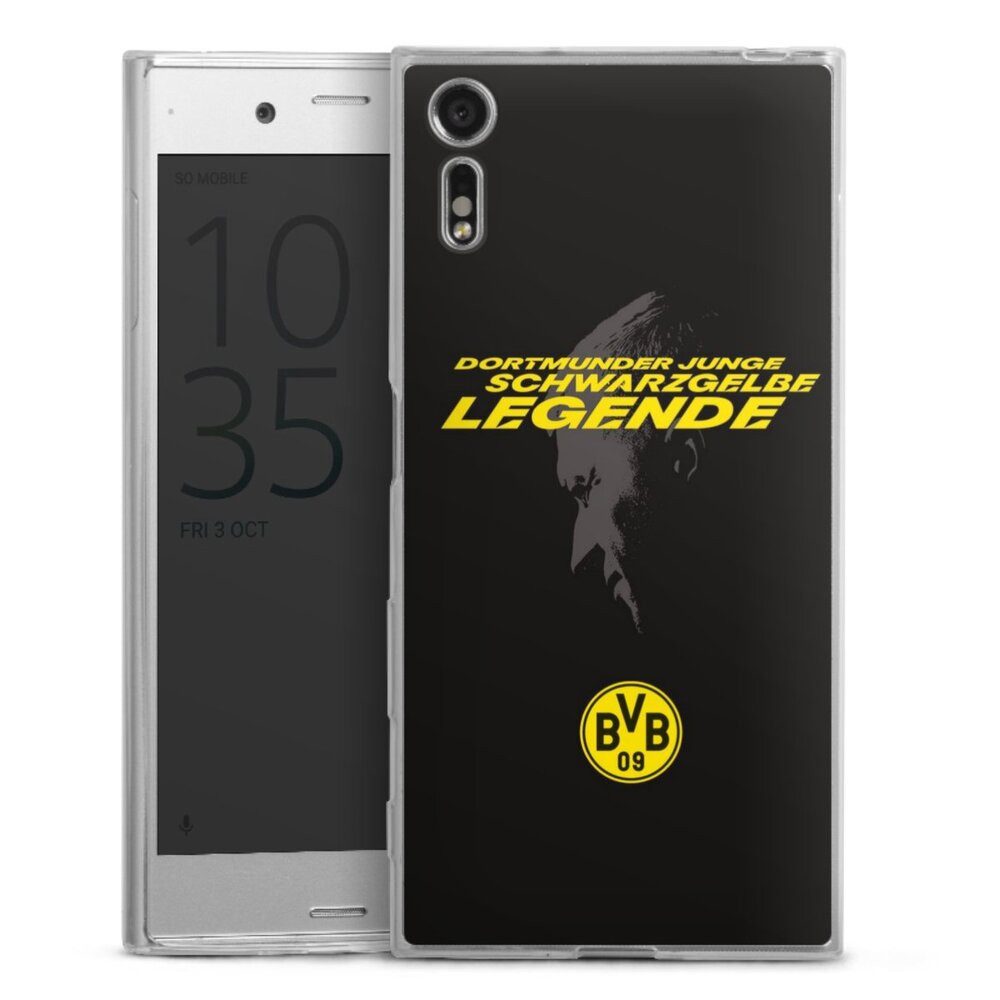 DeinDesign Handyhülle Marco Reus Borussia Dortmund BVB Danke Marco Schwarzgelbe Legende, Sony Xperia XZ Slim Case Silikon Hülle Ultra Dünn Schutzhülle