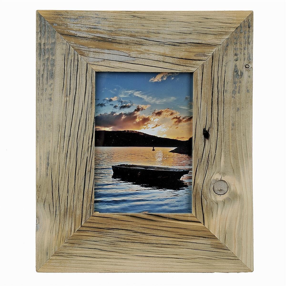 Mein Landhaus Bilderrahmen Vintage Bilderrahmen Alt-Holz Hellbraun/Natur 7 cm