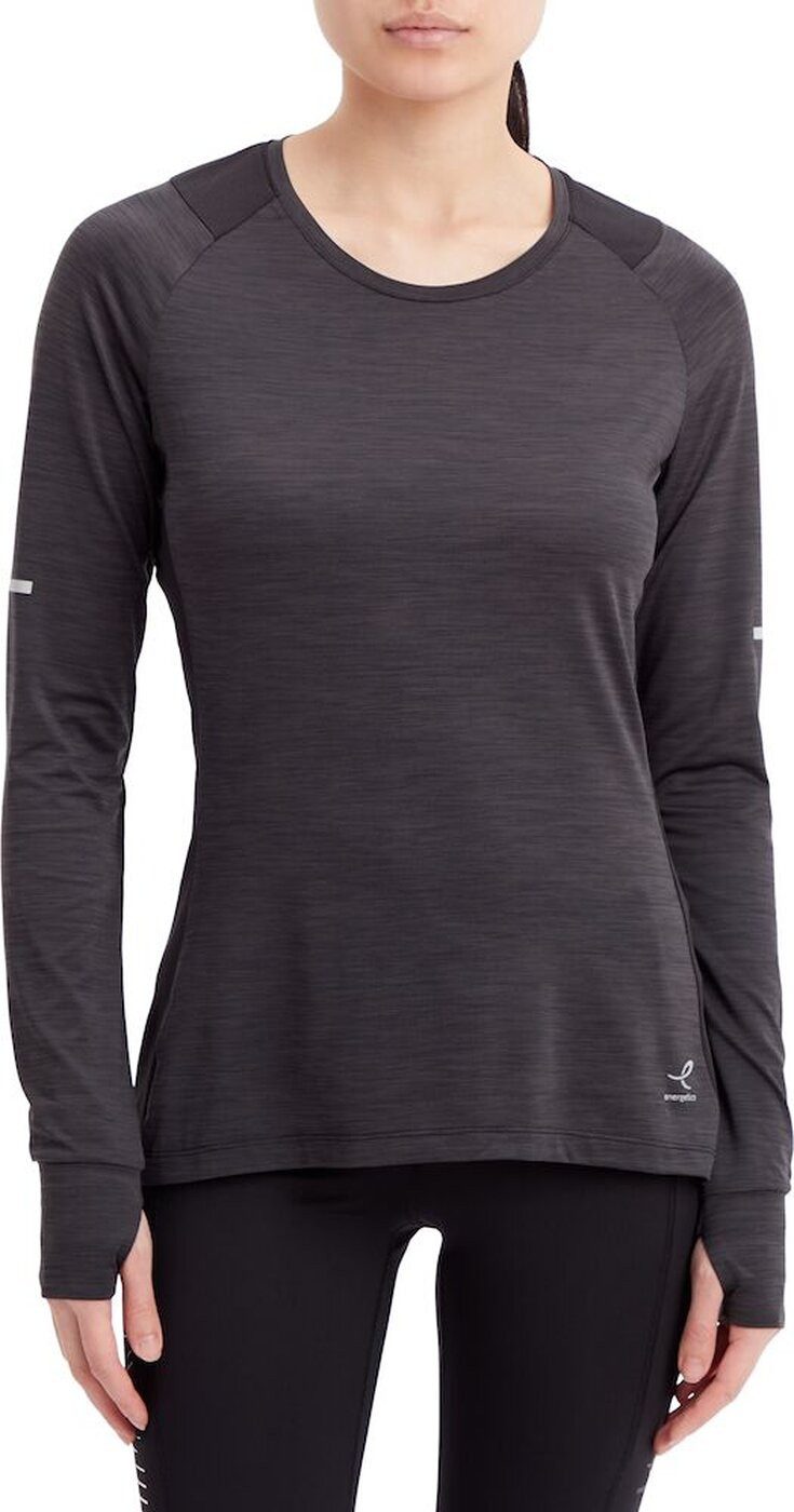 Energetics Langarmshirt Da.-Langarmshirt Evii L/S W MELANGE/BLACK/BLACK günstig online kaufen