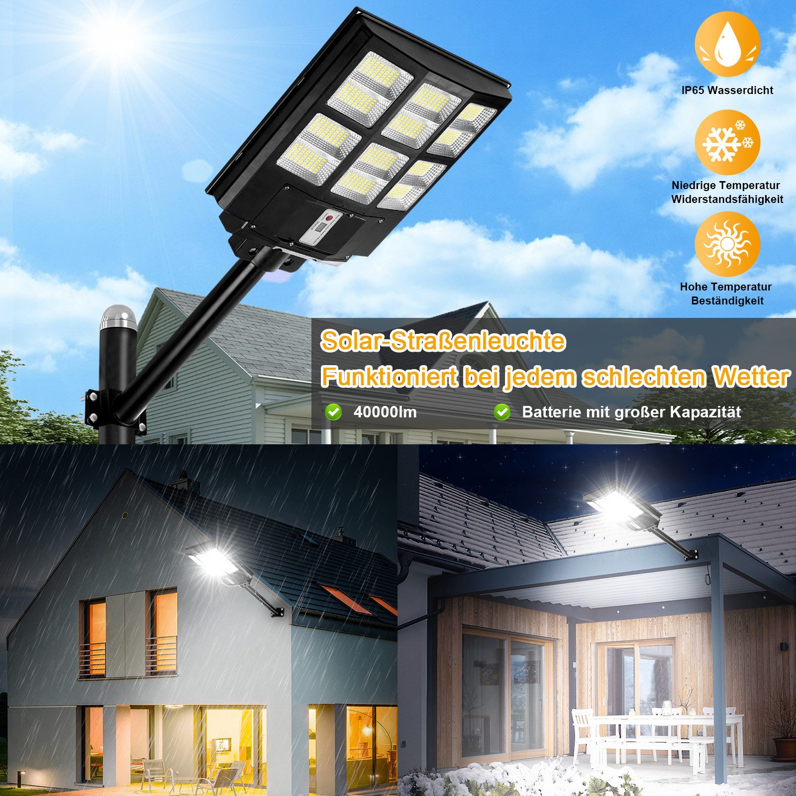 MUPOO LED Solarleuchte LED Solarlampen mit günstig online kaufen
