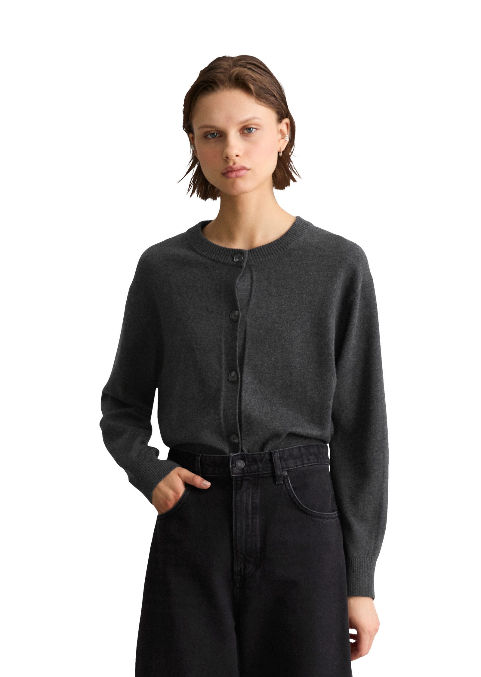 Marc O'Polo DENIM Cardigan aus Soft Cotton Stretch