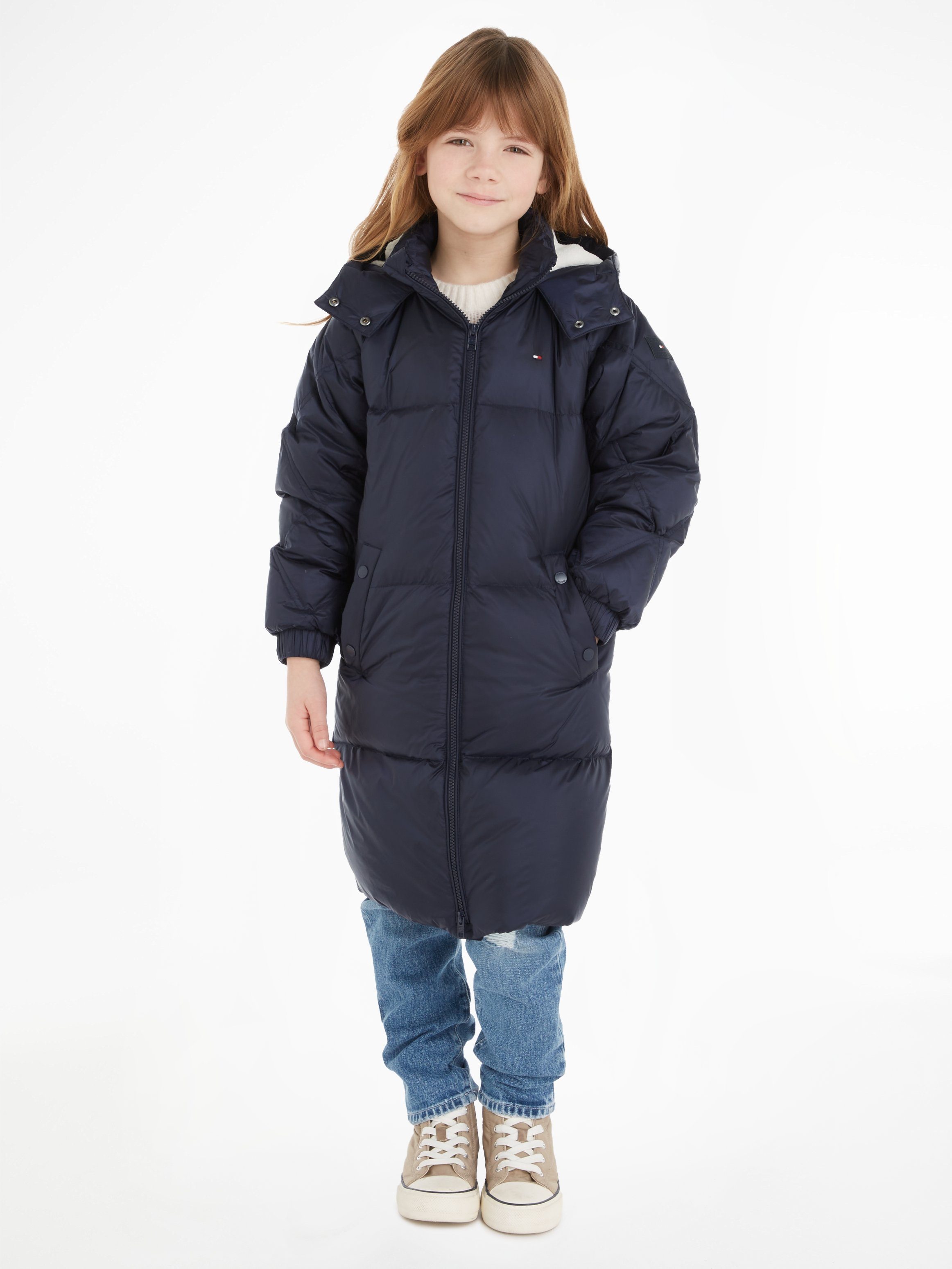 Tommy Hilfiger Daunenjacke MIXED QUILTED LONG PUFFER