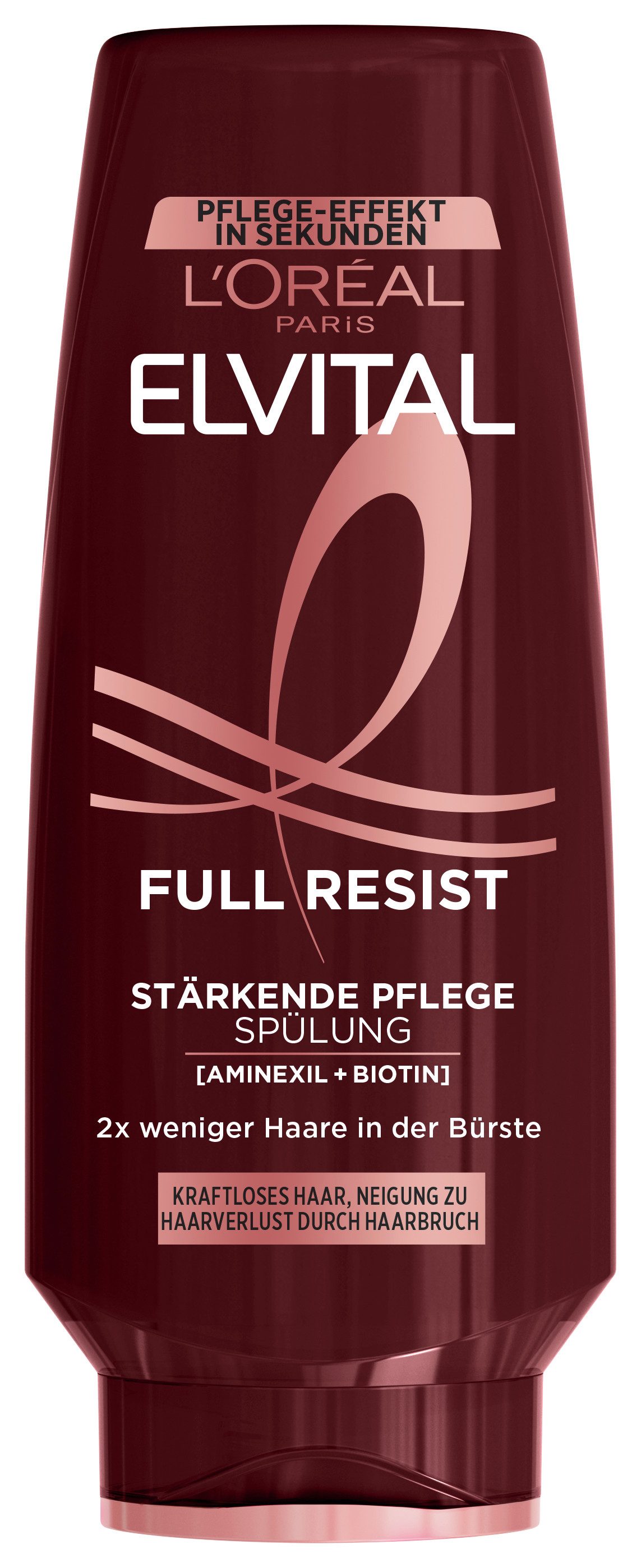 L'ORÉAL PARIS Haarspülung L'Oréal Paris Elvital Full Resist Spülung, Packung, 6-tlg., Reduziert Haarverlust durch Haarbruch und stärkt das Haar.