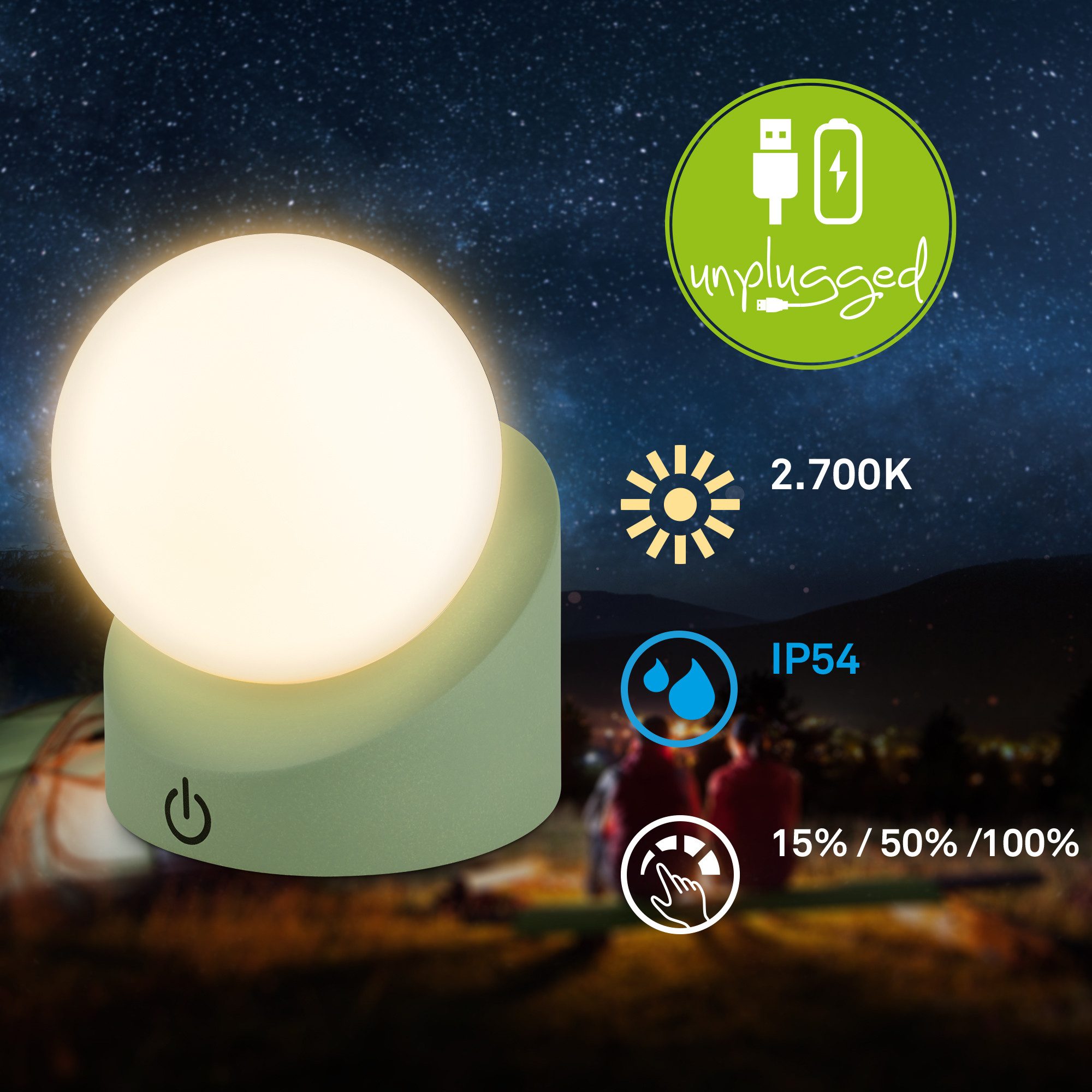 Briloner Leuchten Tischleuchte LED Tischlampe Kunderzimmer günstig online kaufen